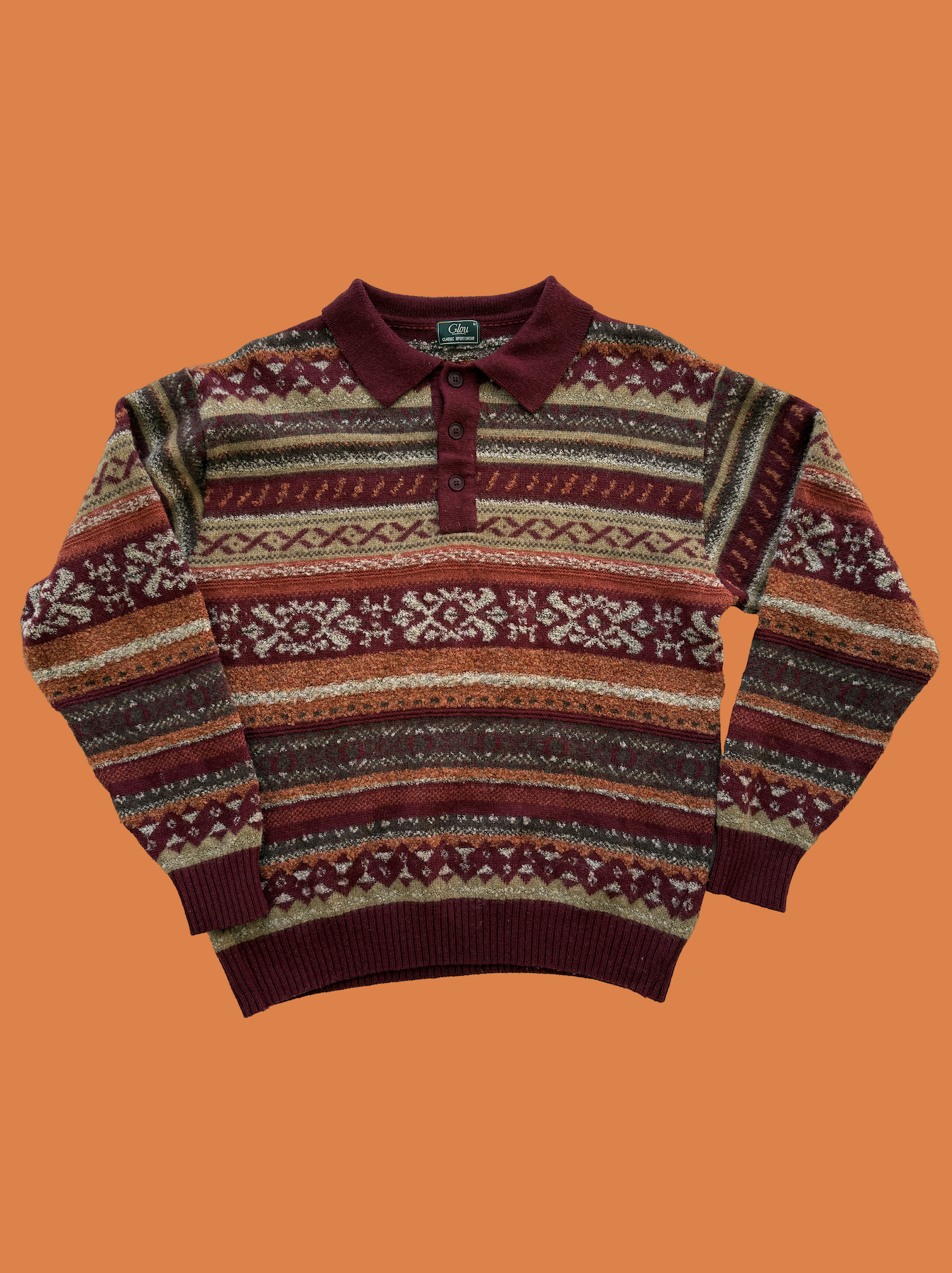 Pull d'hiver vintage Glou T.M