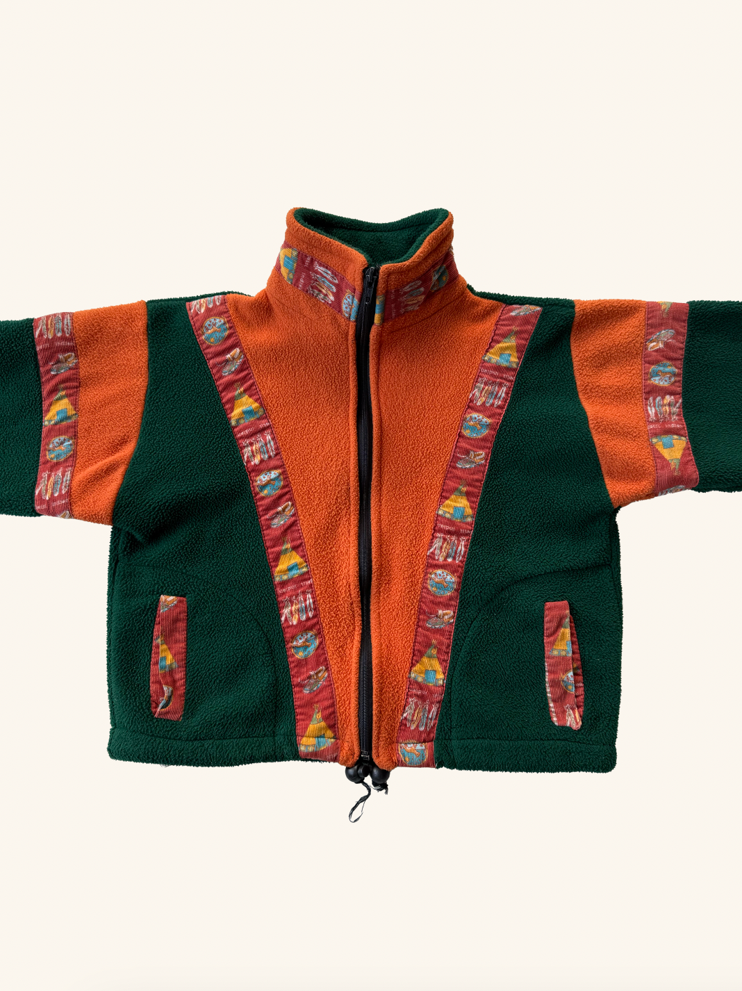 Veste polaire vintage enfant T.6-10 ans
