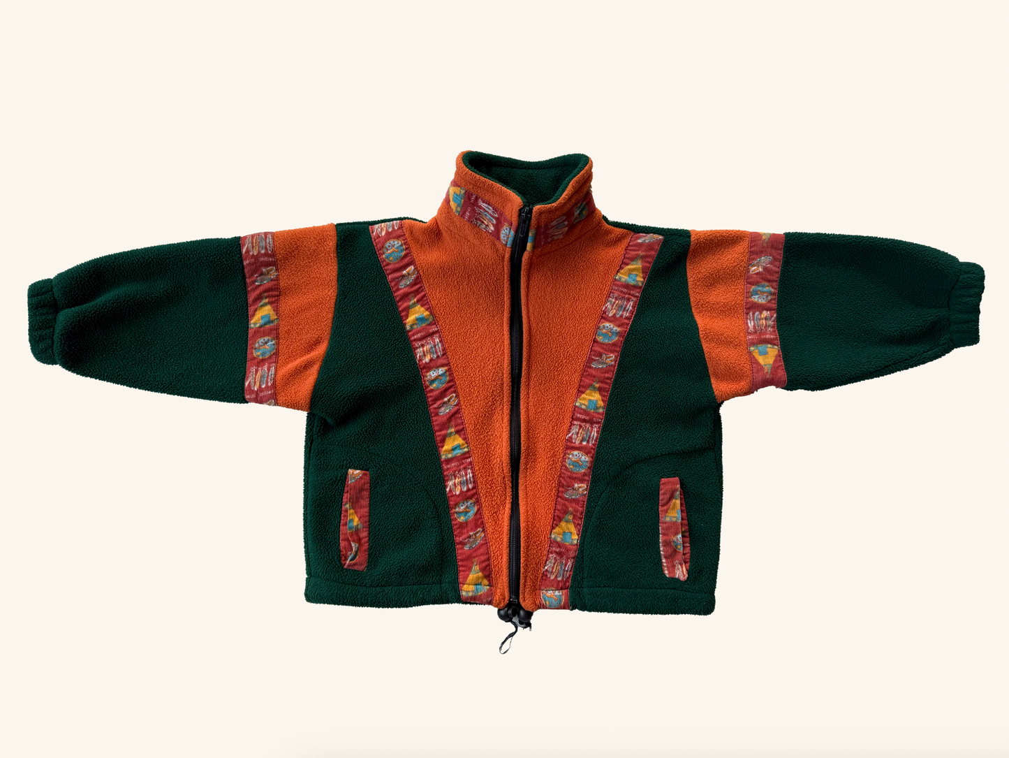 Veste polaire vintage enfant T.6-10 ans