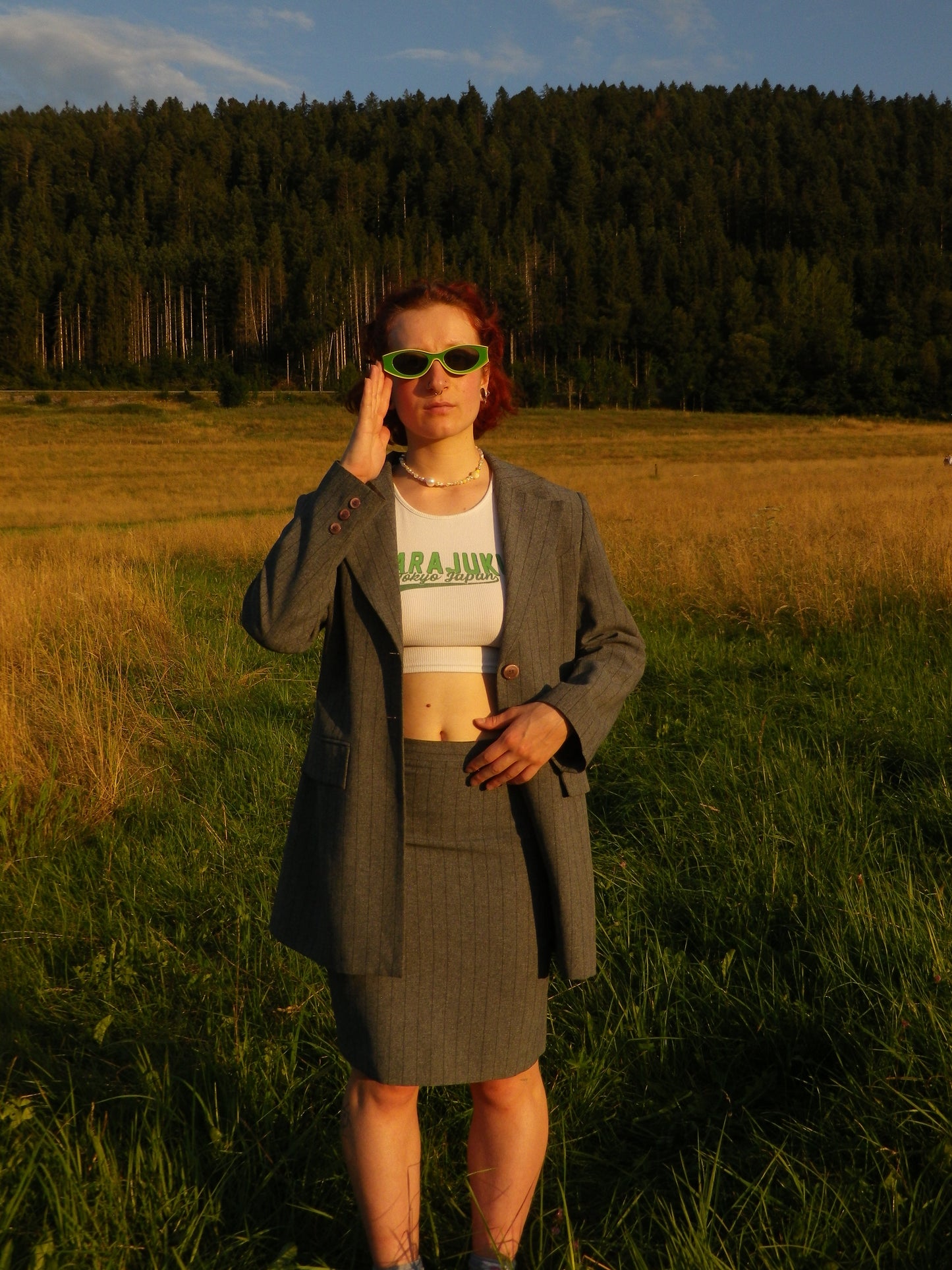 Ensemble jupe & veste blazer Victoria Cruse Paris T.40