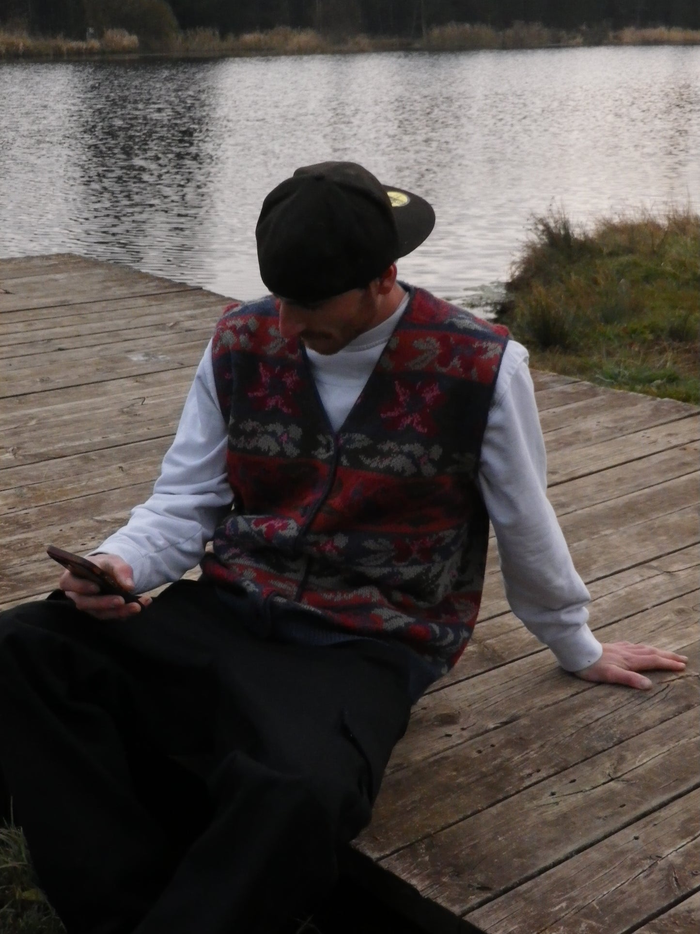 Gilet motifs floraux T.48