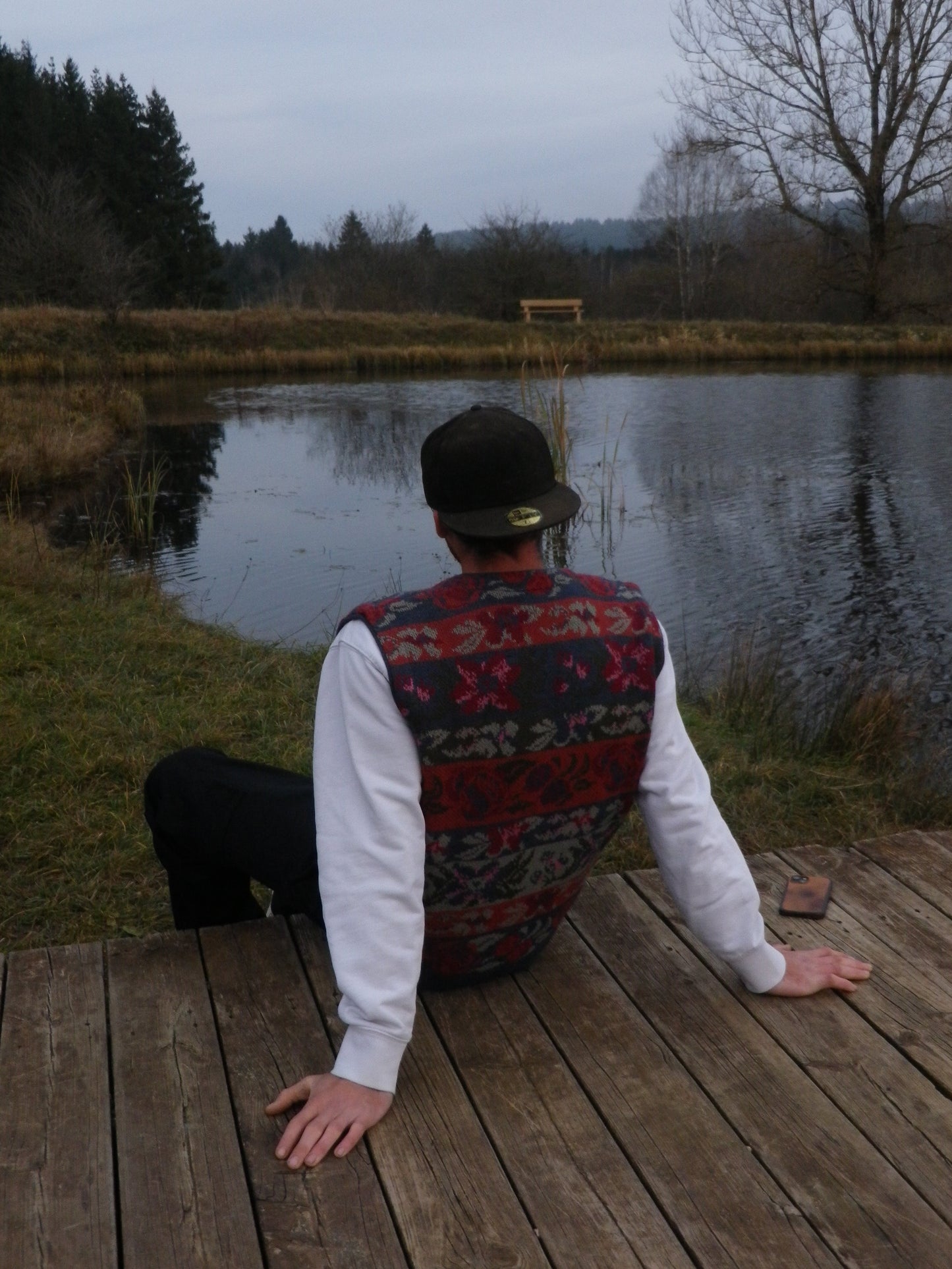 Gilet motifs floraux T.48