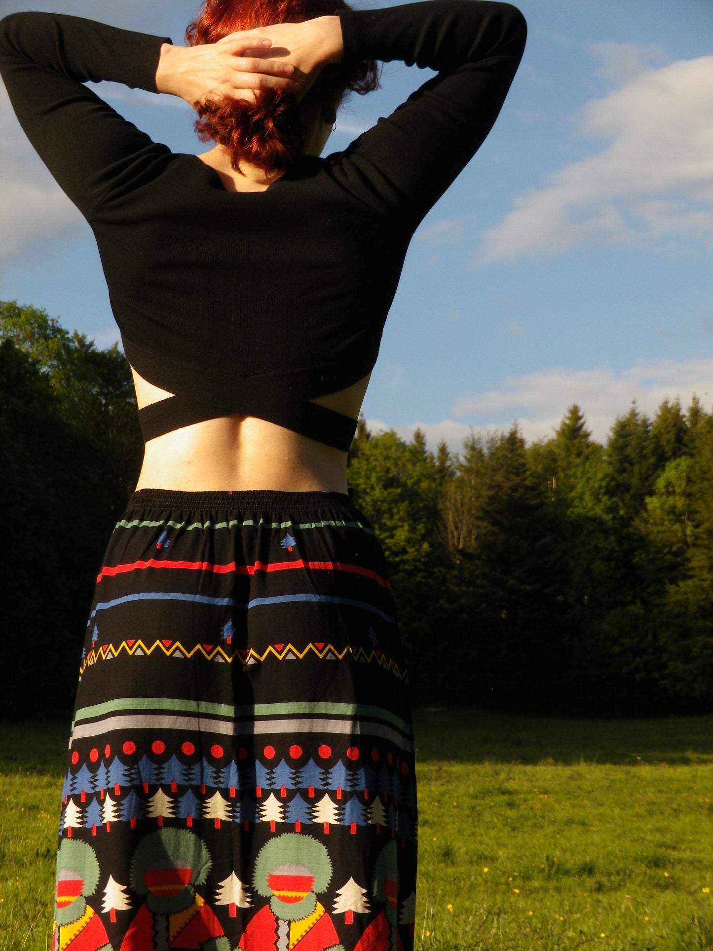 Jupe longue motifs esquimaux T.XS / S