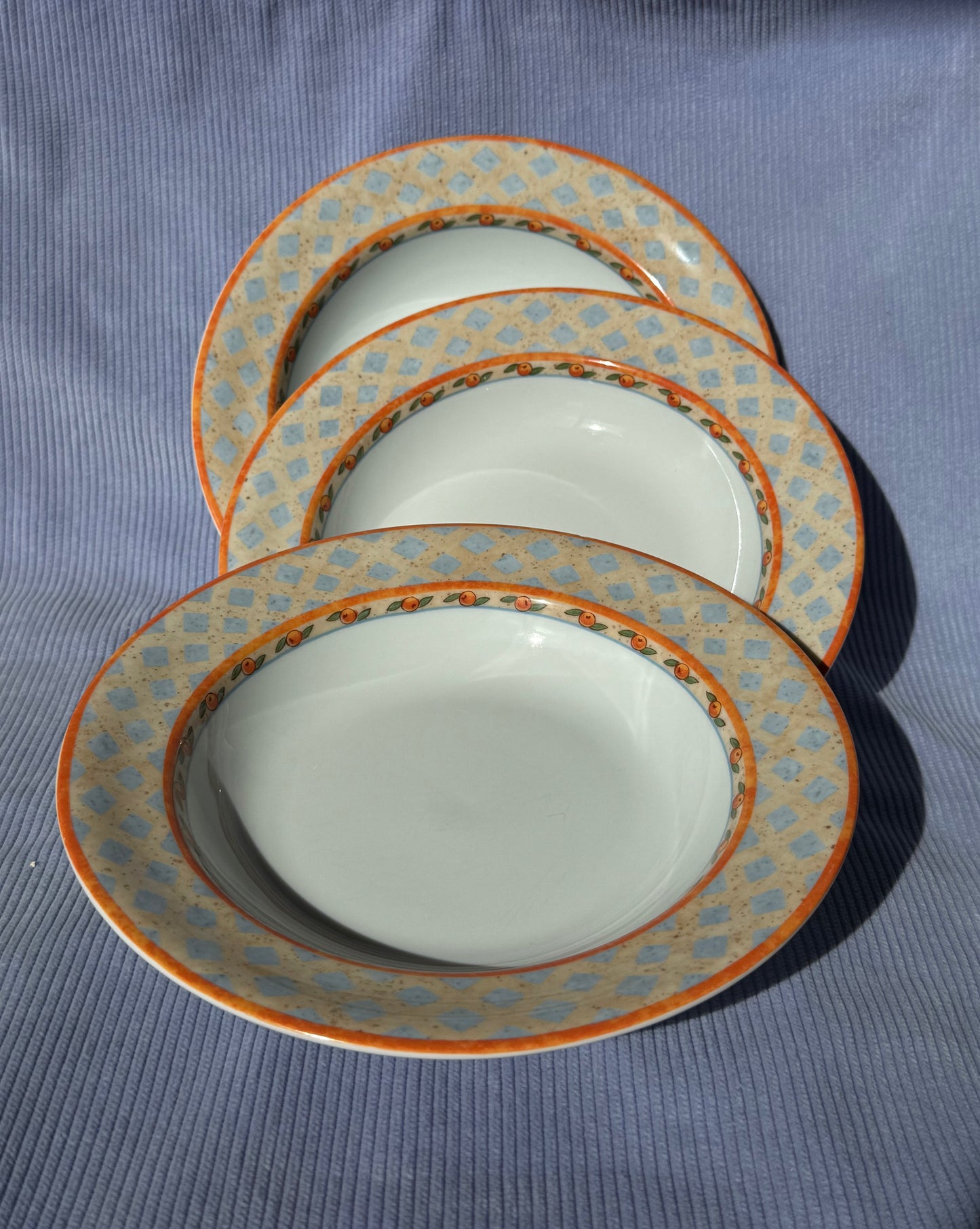 Trois assiettes creuses Villeroy & Boch Gallo Design Switch 4 Navarra