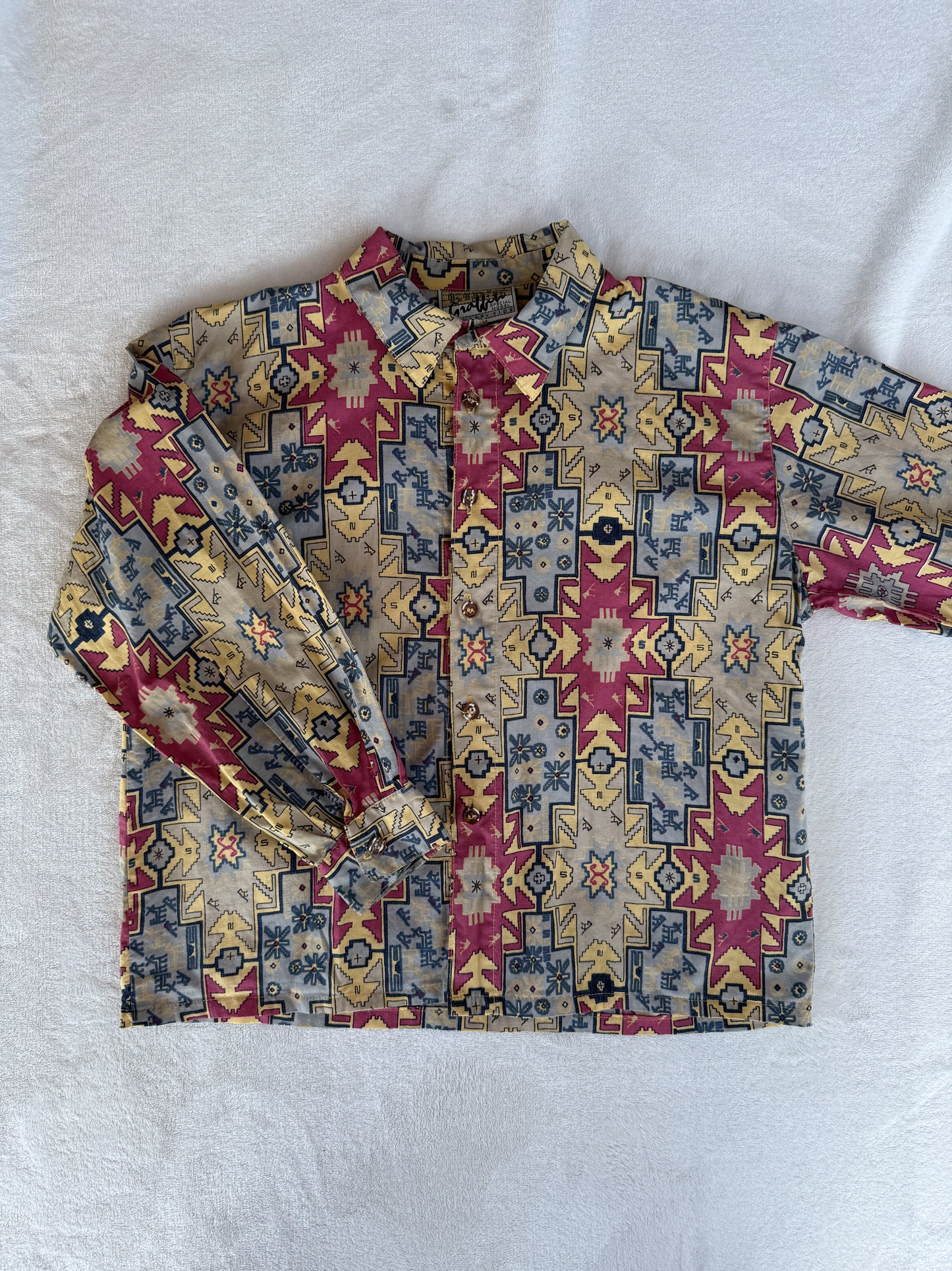 Chemise vintage à manches longues KID'S Graffiti T.10 ans
