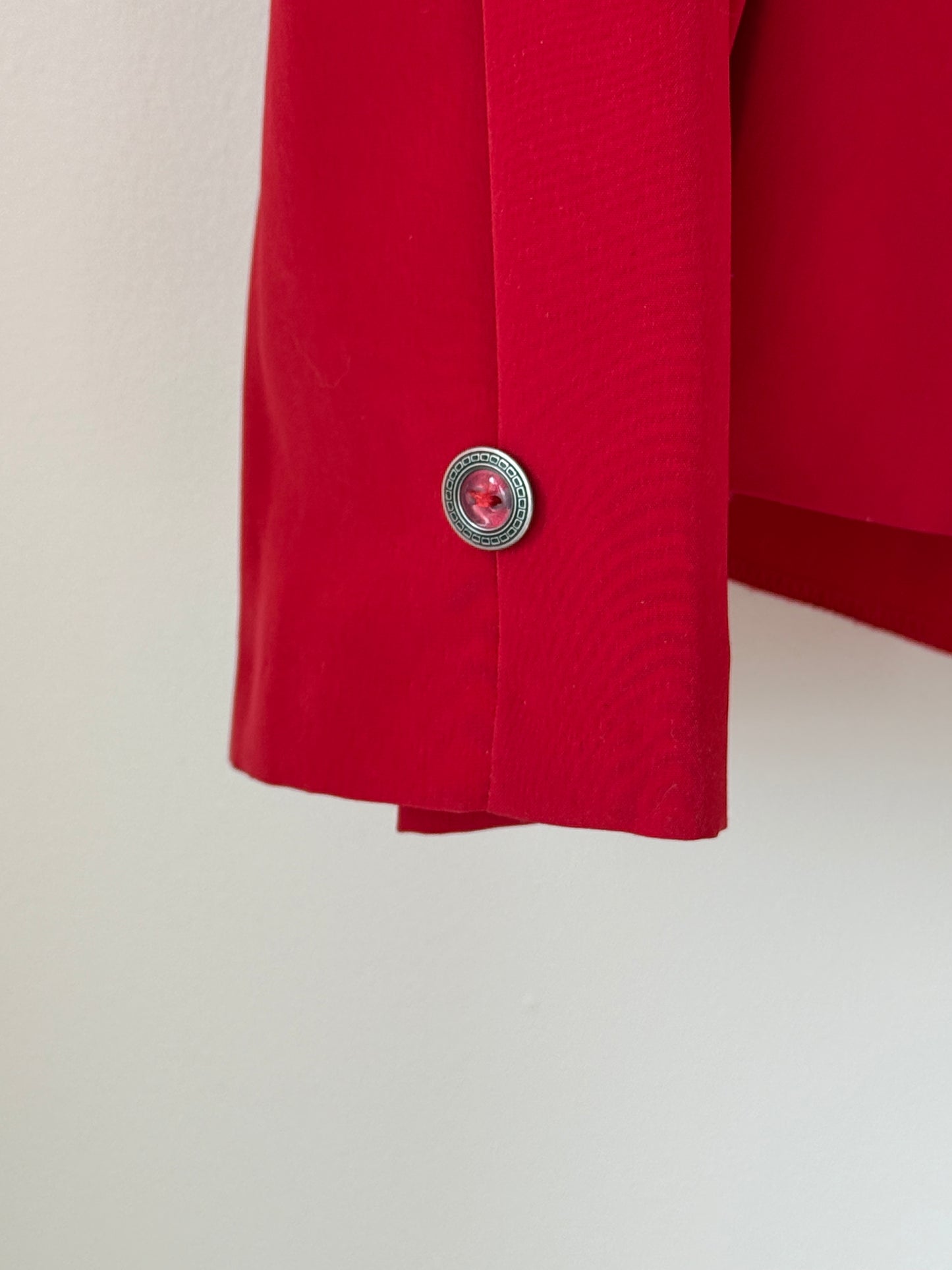 Chemise rouge avec épaulettes France Rivoire T.M