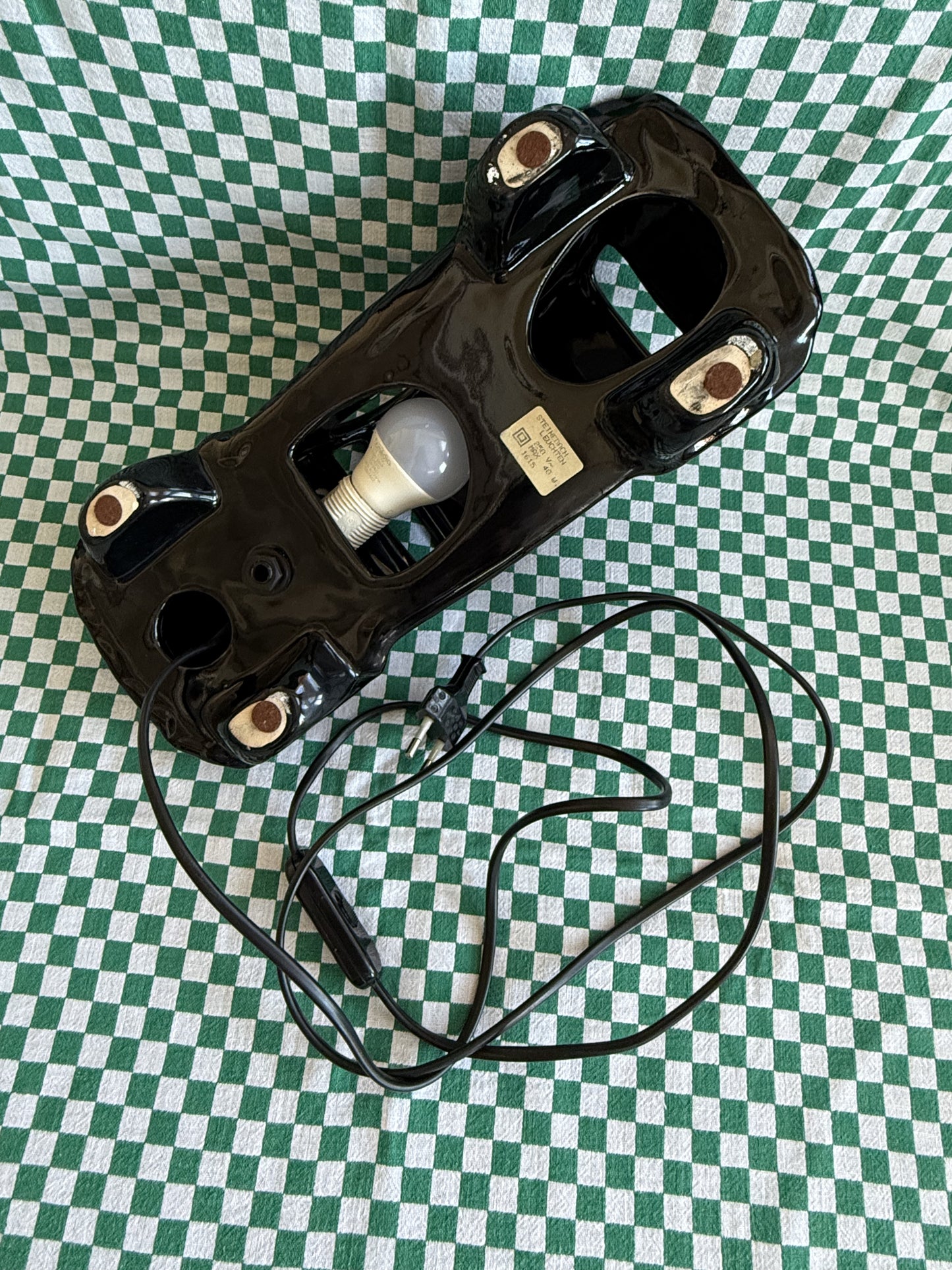 Lampe voiture noire en céramique Steinebach Leuchten
