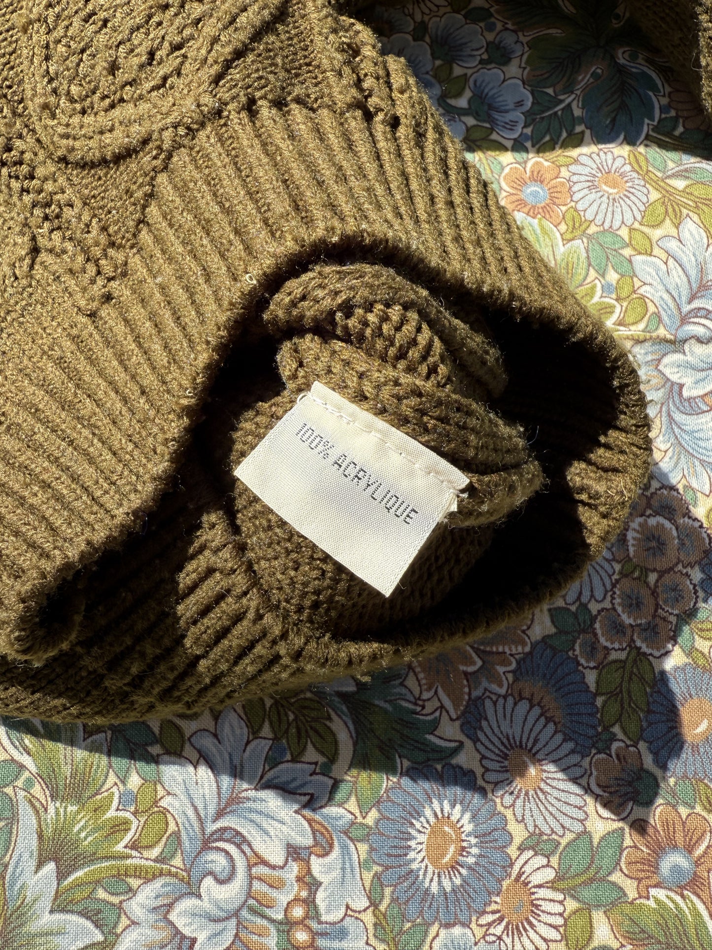 Pull marron / kaki KID'S Graffiti T.8-10 ans