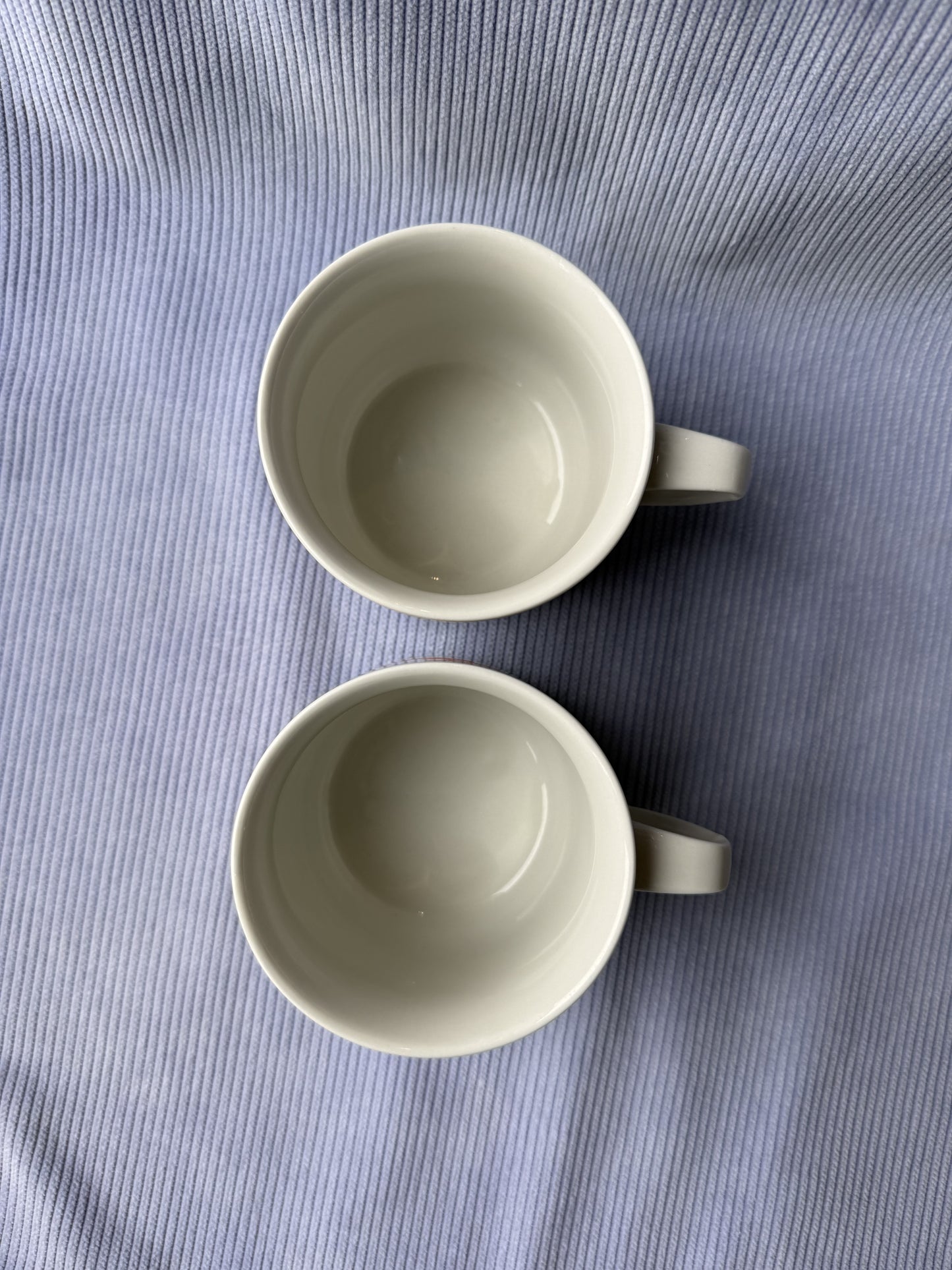 Deux tasses / mugs fleurs vintage Monopoli 70s
