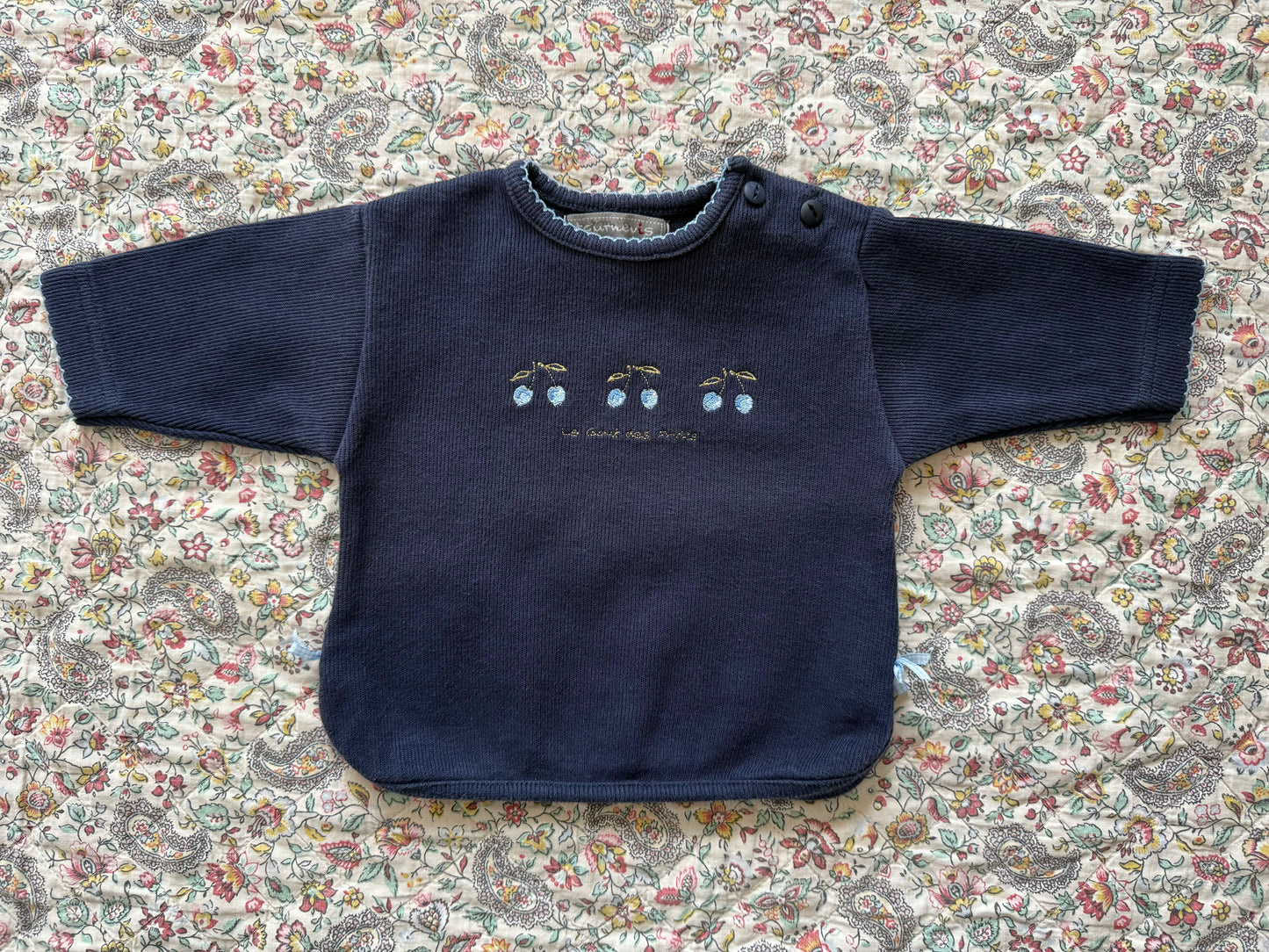 Pull "Le goût des fruits" Tournevis T.3 mois