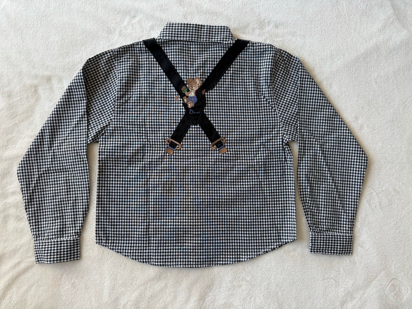 Chemise vichy avec broderies Mischief T.10-12 ans