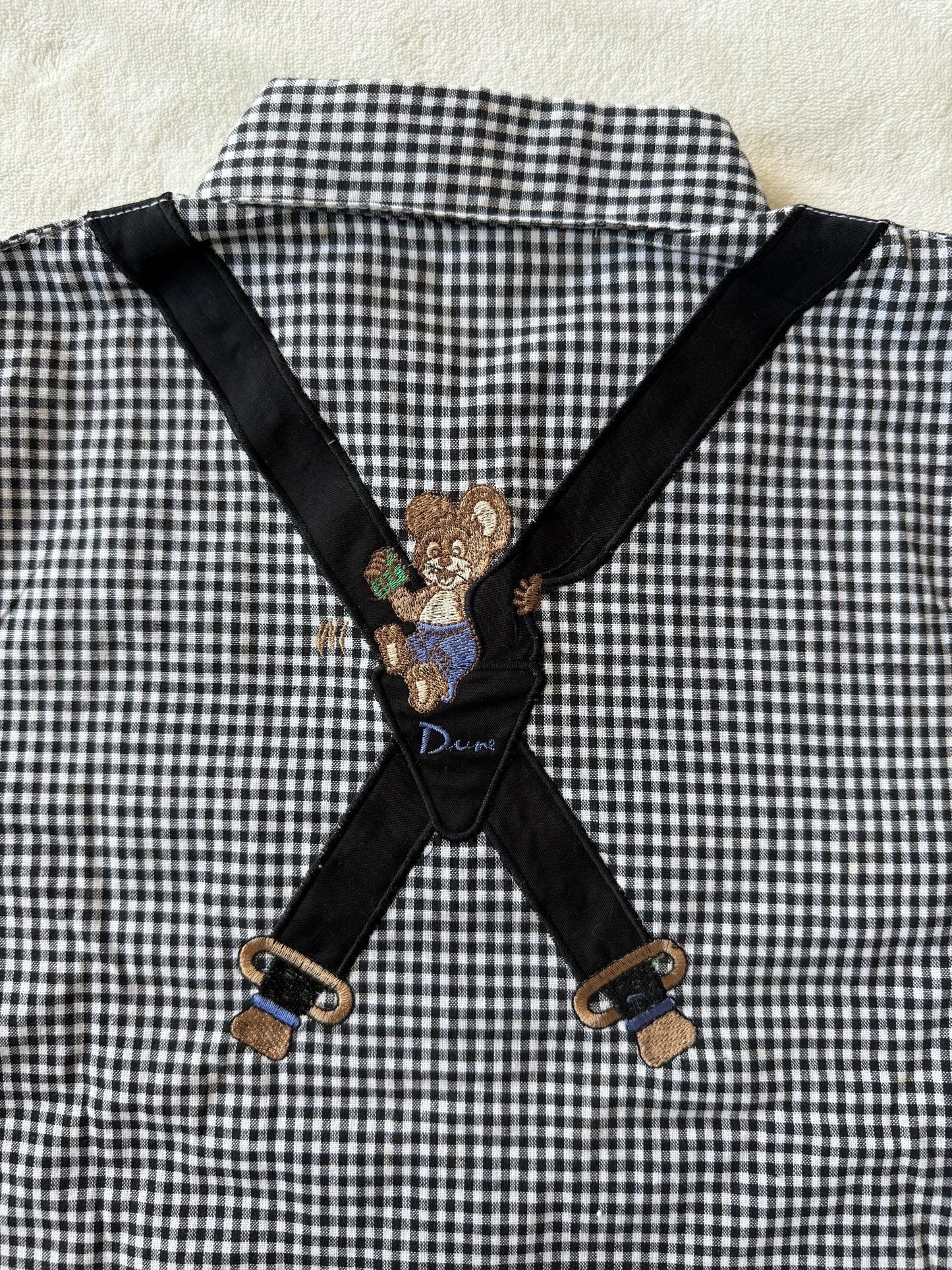 Chemise vichy avec broderies Mischief T.10-12 ans