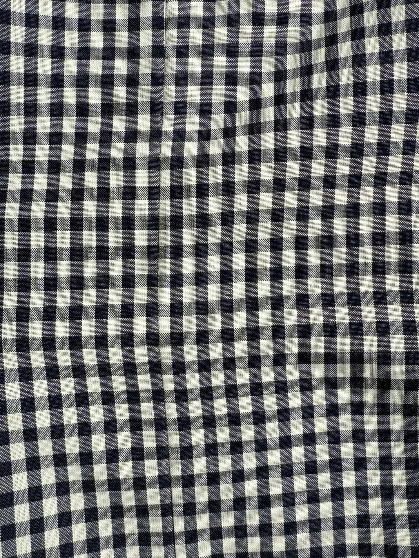 Jupe vichy vintage plissée sur le bas T.48