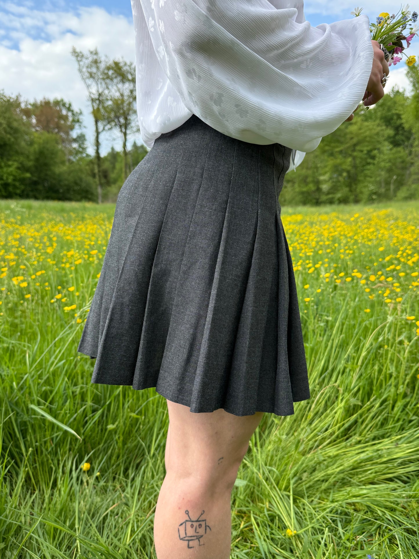 Jupe plissée portefeuille vintage Nelson Girls Collection T.32-34
