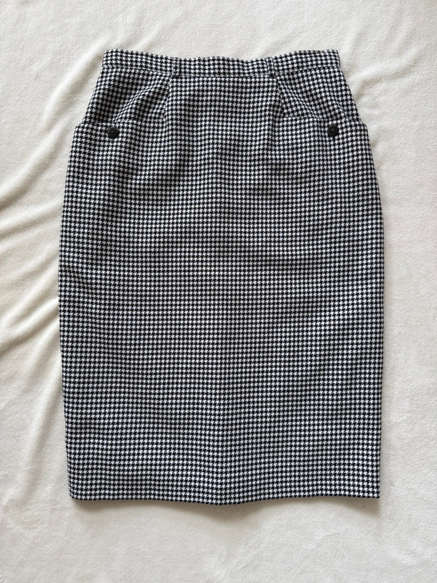 Jupe droite pied de poule Emma Pernelle T.36-38