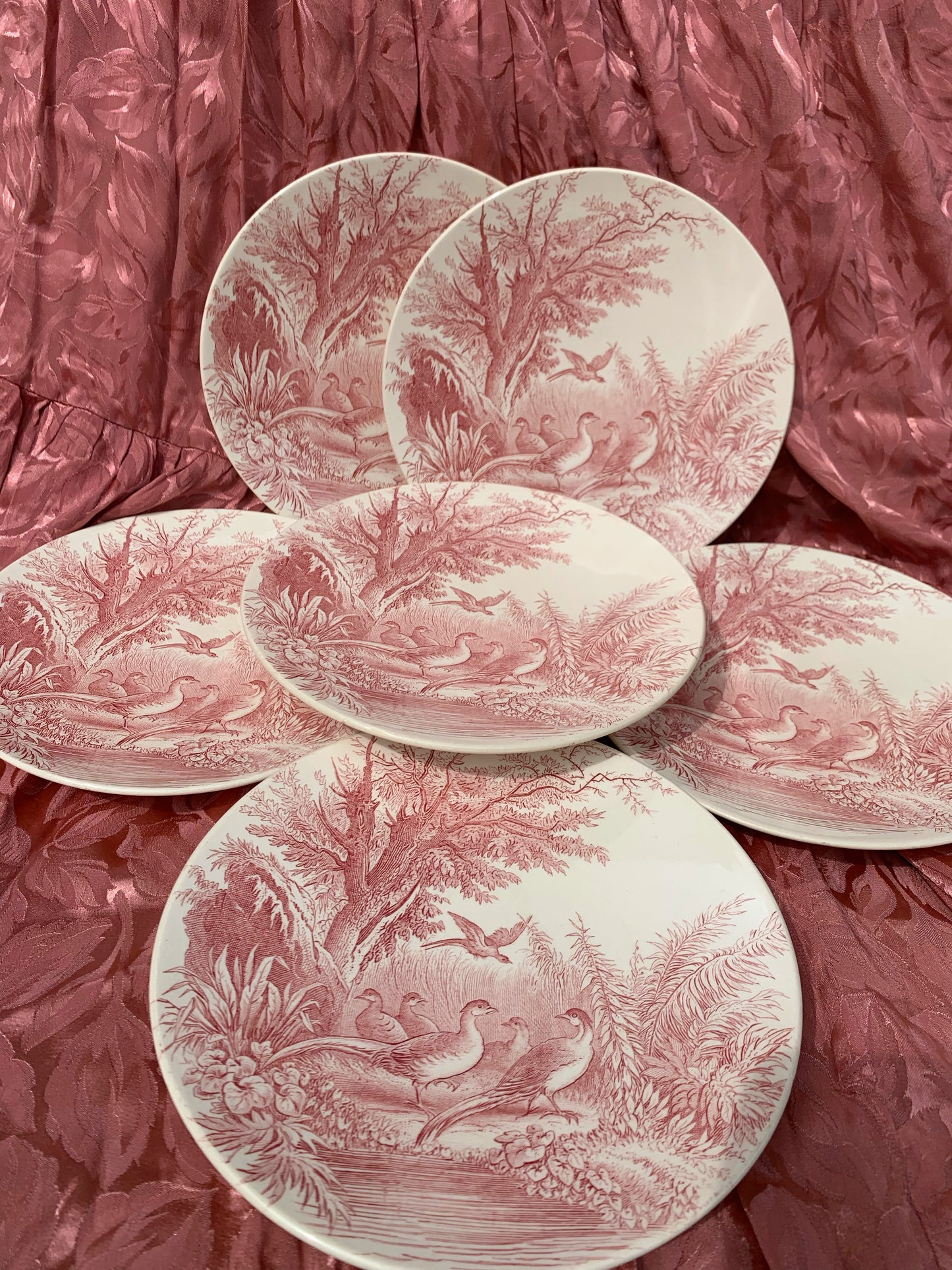 Six assiettes Sarreguemines Sylvia U & Cie