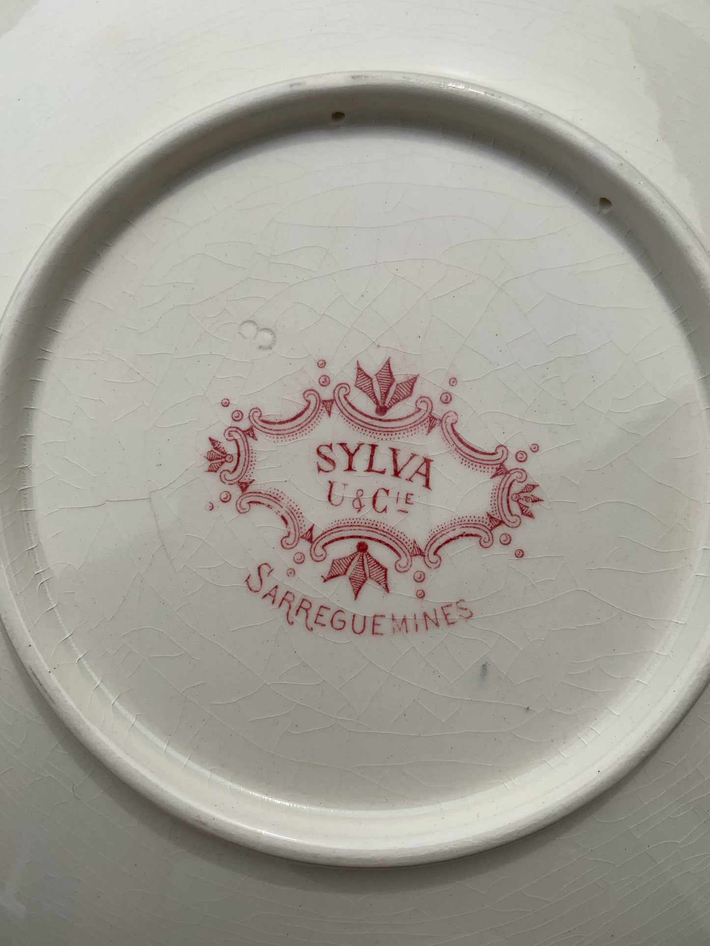 Six assiettes Sarreguemines Sylvia U & Cie