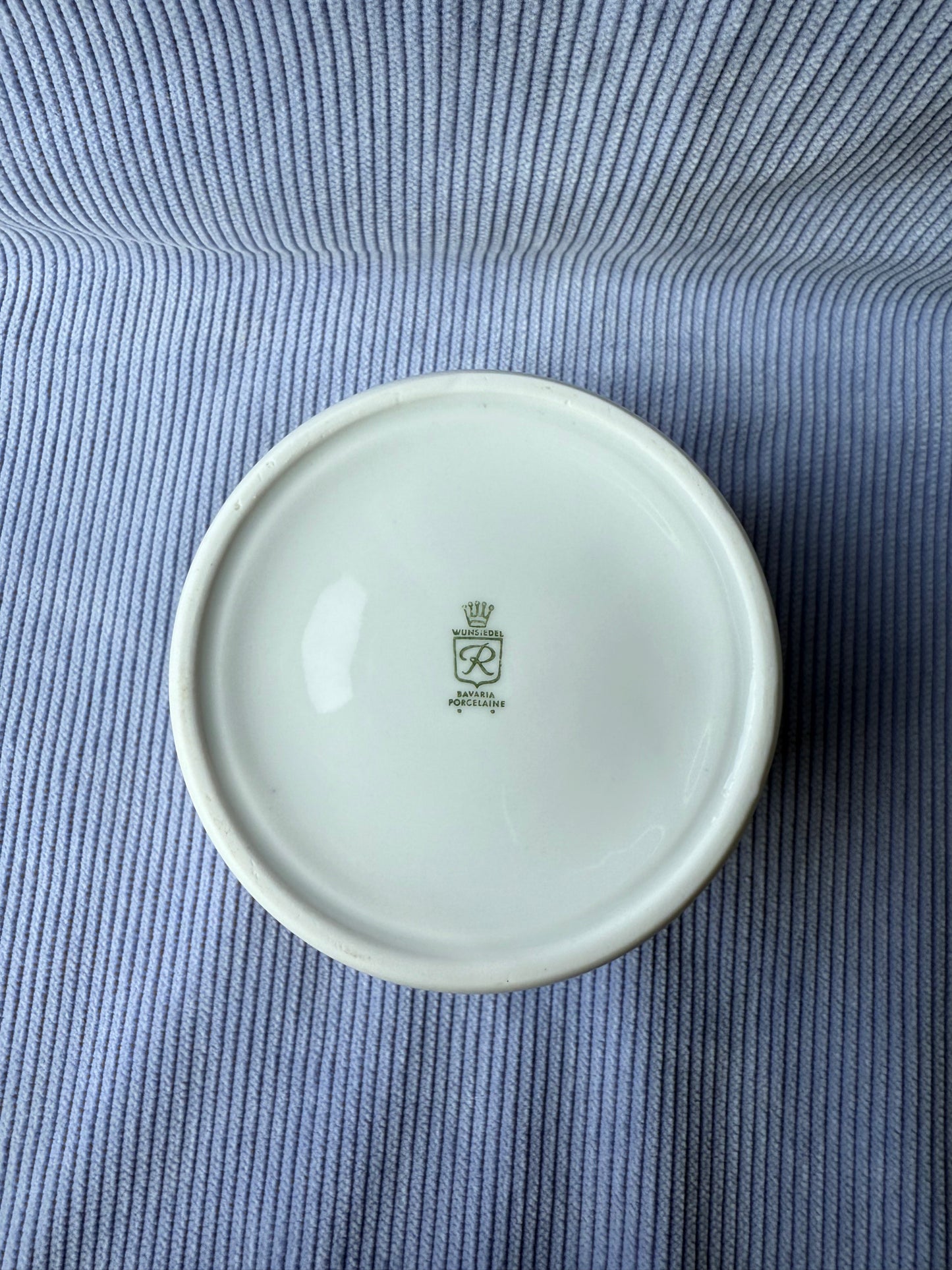 Duo de pots motifs oranges en porcelaine Bavaria Wunsiedel