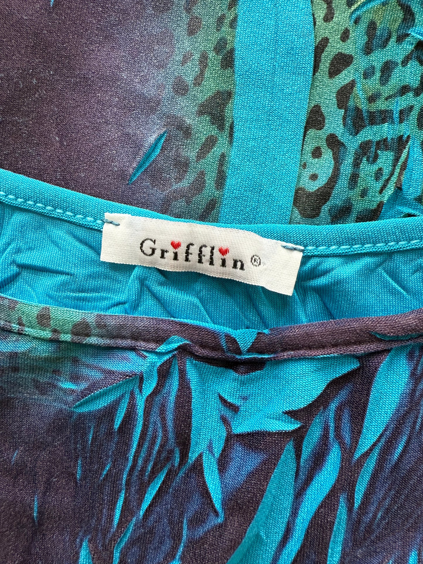 Robe longue motif jungle de nuit Grifflin T.S-M