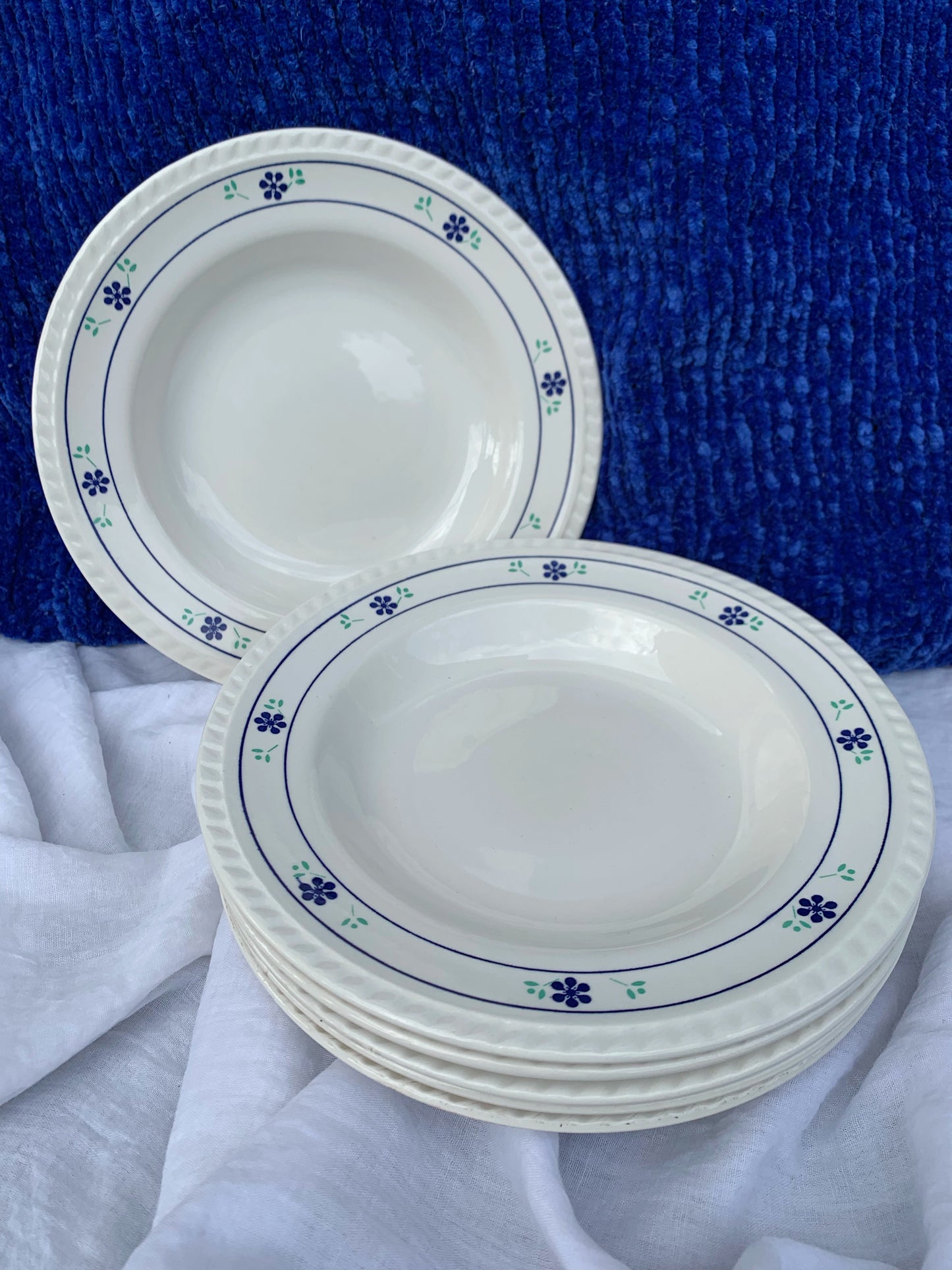 Six assiettes creuses Keradur Oxford