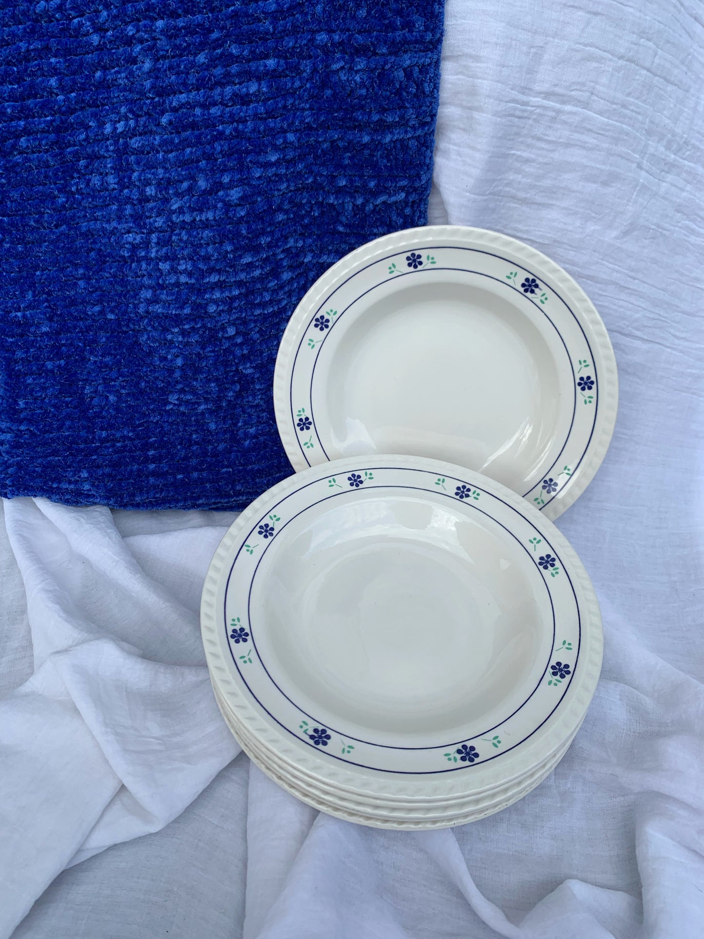 Six assiettes creuses Keradur Oxford
