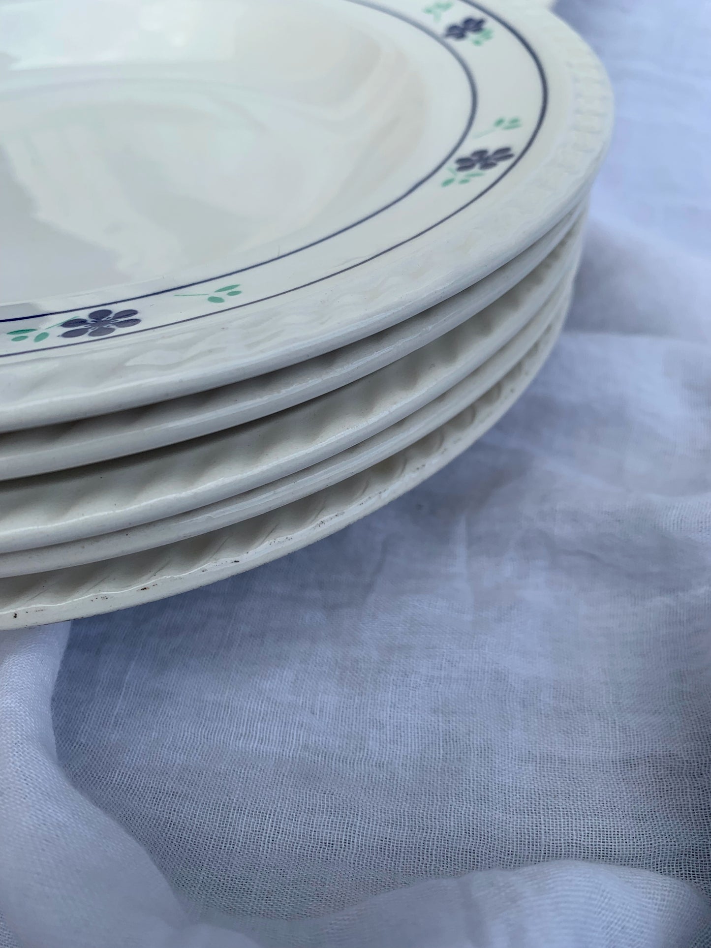 Six assiettes creuses Keradur Oxford