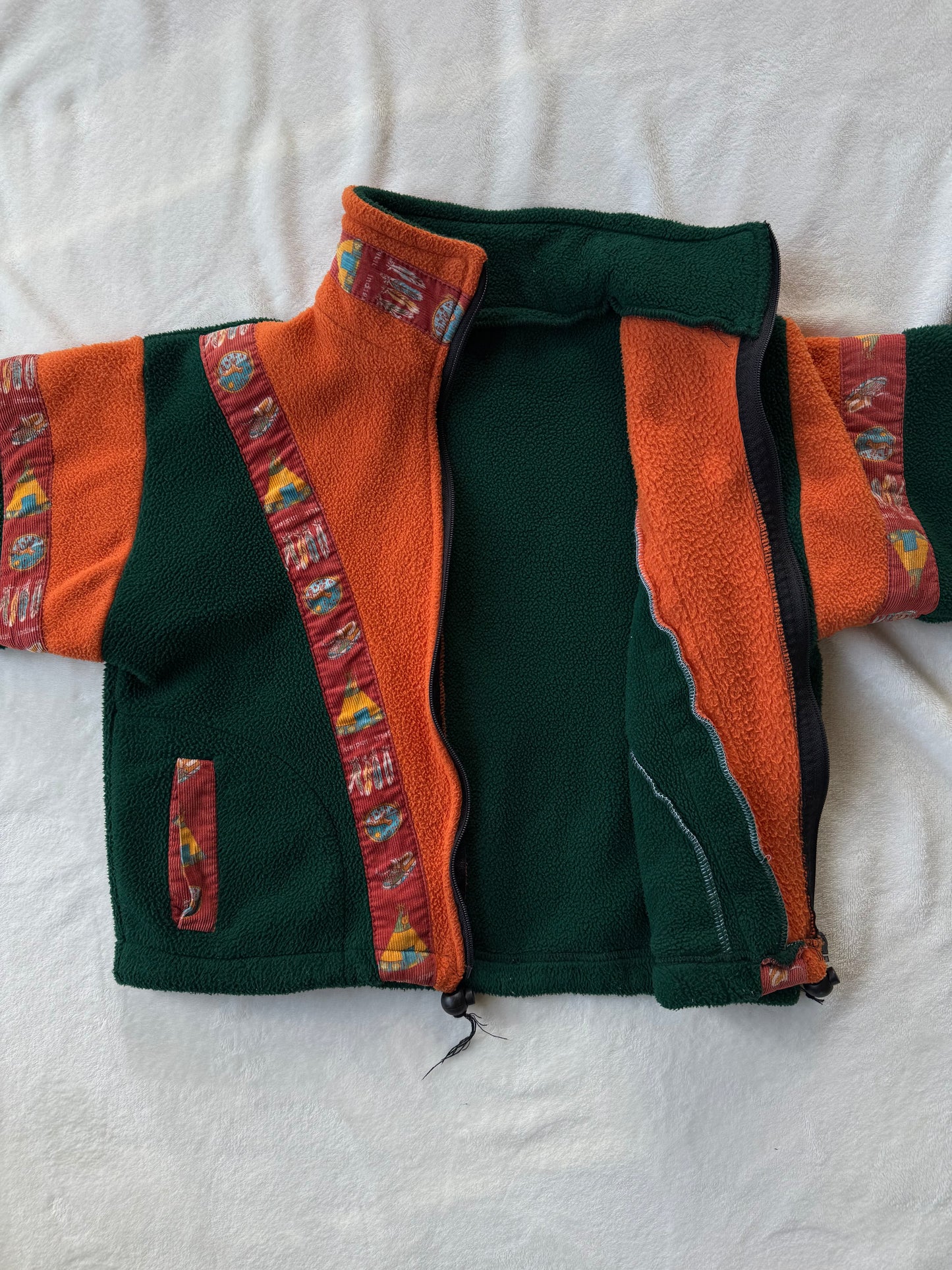 Veste polaire vintage enfant T.6-10 ans