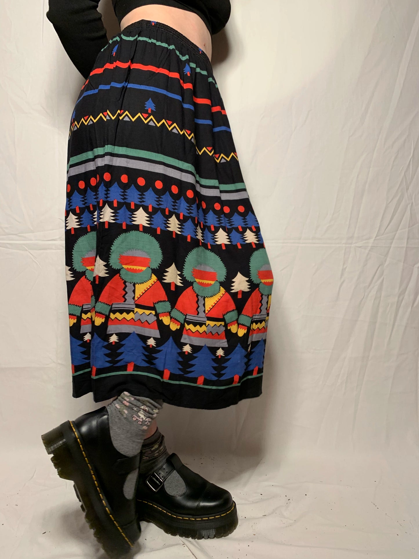 Jupe longue motifs esquimaux T.XS / S