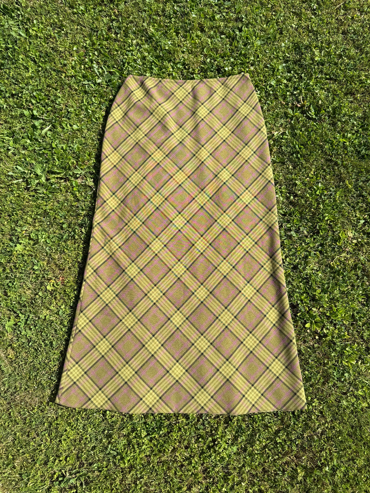 Jupe longue vintage à carreaux / tartan T.34-36-38-40