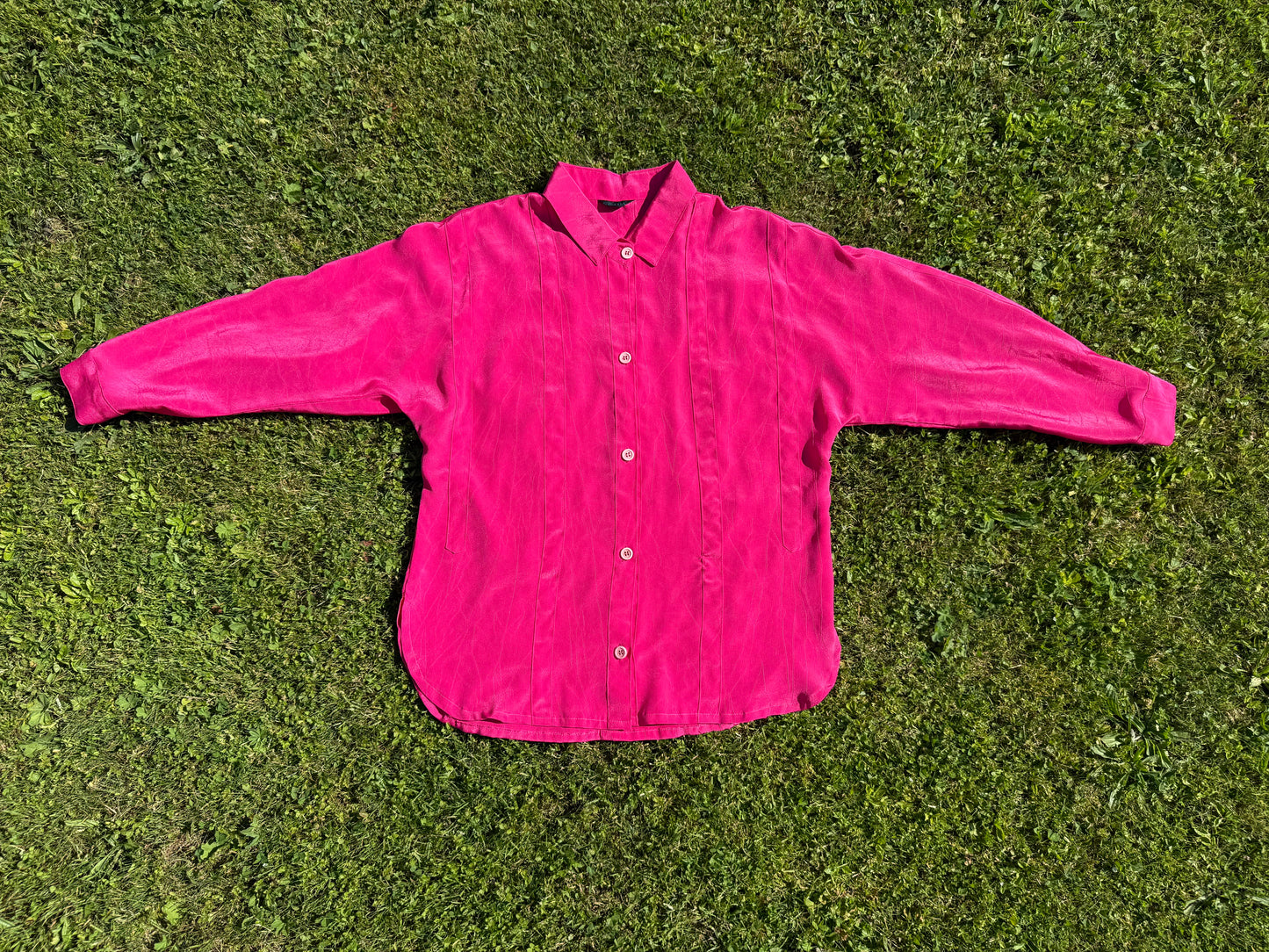 Chemise rose fushia T.M-L-XL