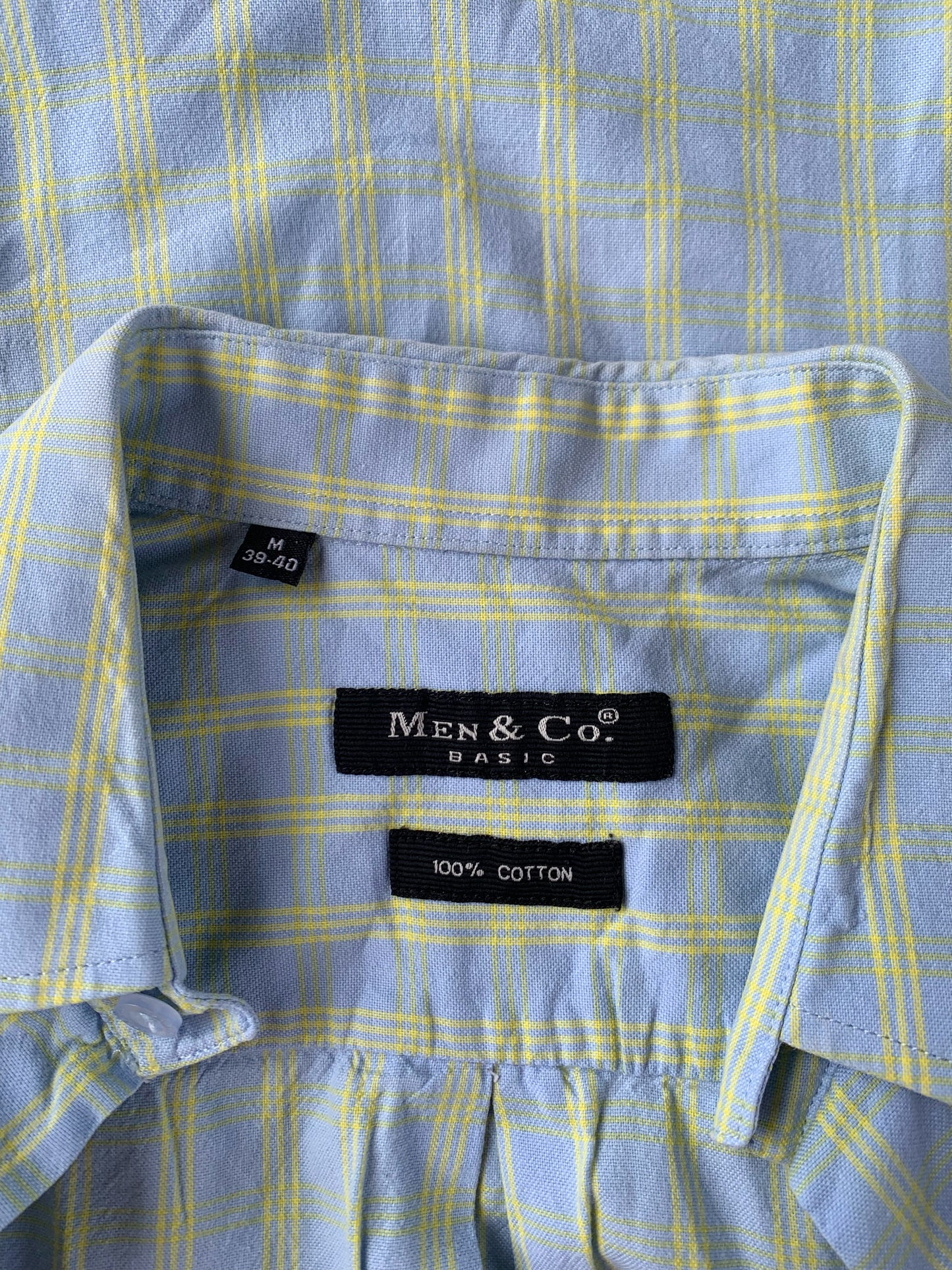 Chemise carreaux à manches courtes Men & Co T.M