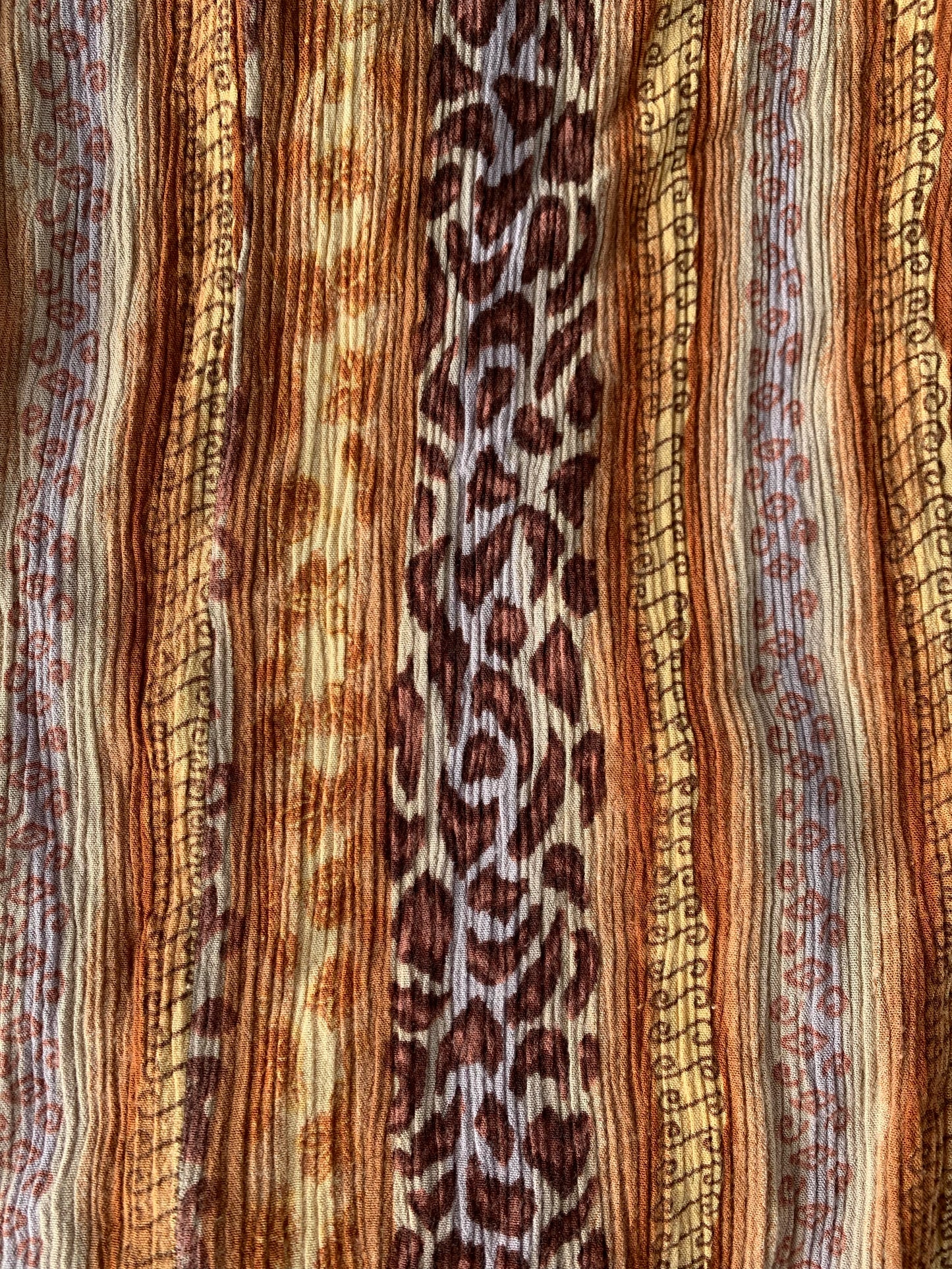 Robe longue à motifs T.M