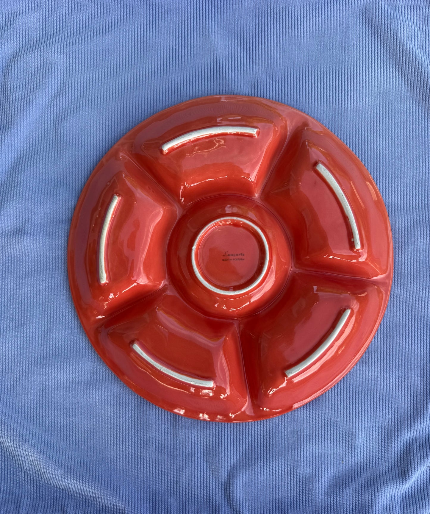 Grand plat à apéro compartimenté Louçarte made in Portugal en céramique