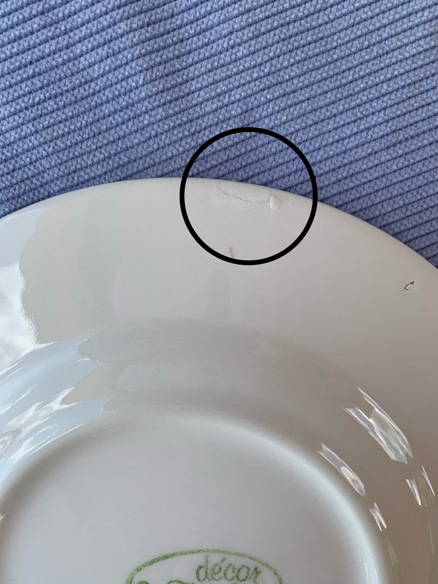 Deux assiettes pommes vintage
