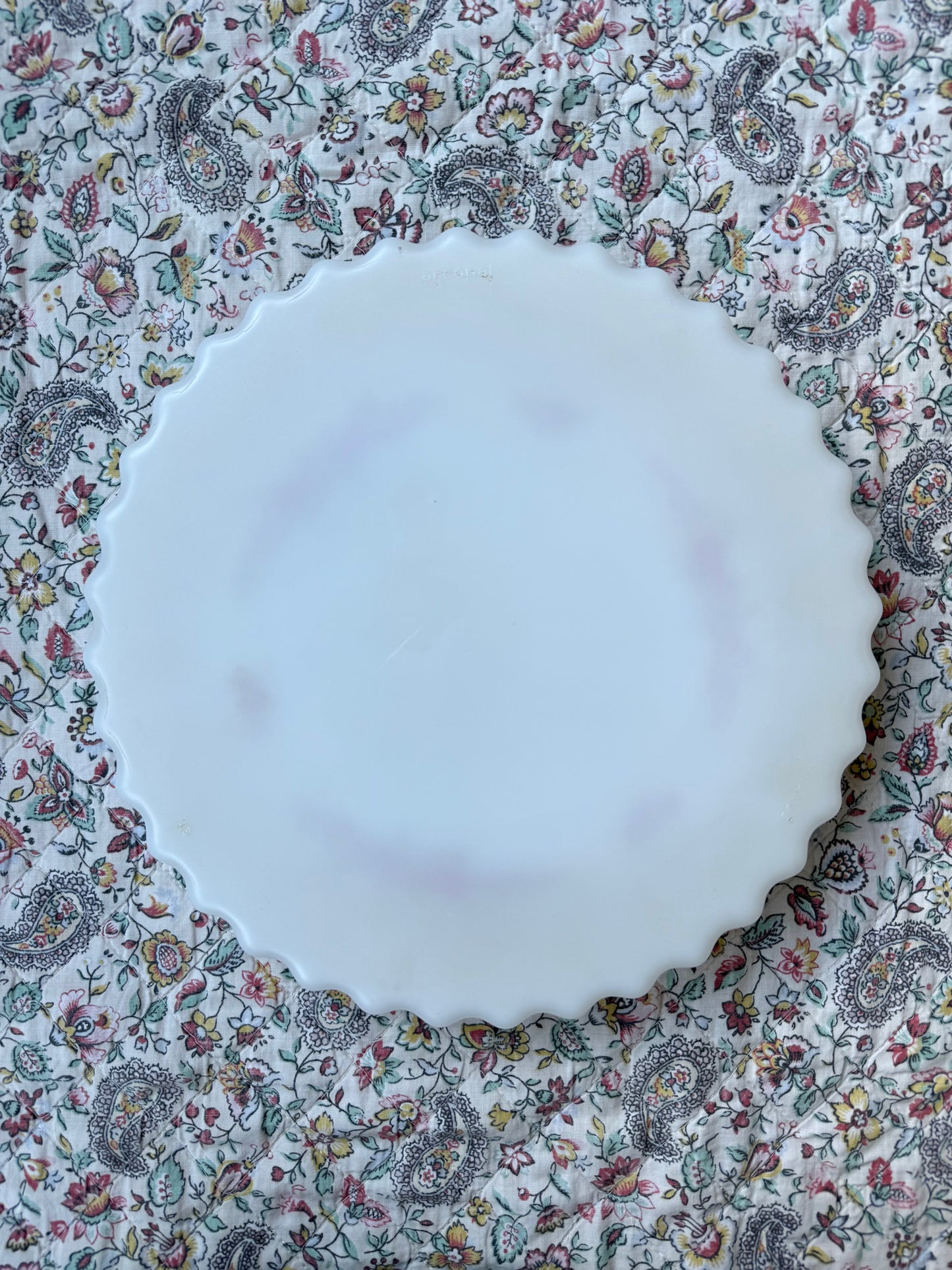 Plat à tarte fleurs Arcopal France