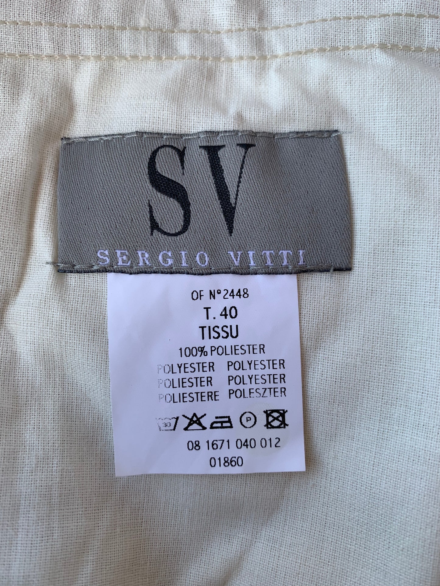 Costume Sergio Vitti T.40