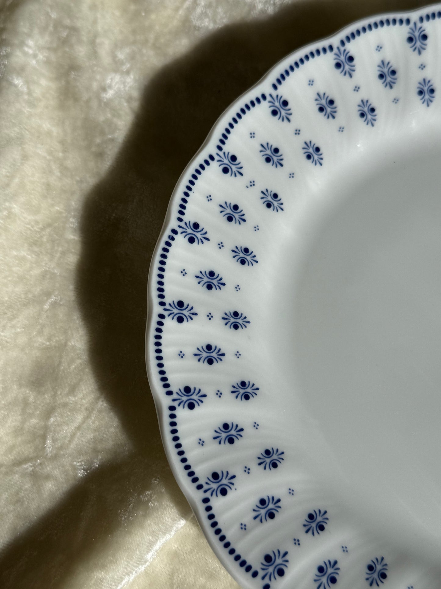 Quatre assiettes à dessert Winterling Kirchenlamitz Bavaria Echt Kobalt Scharffeuer