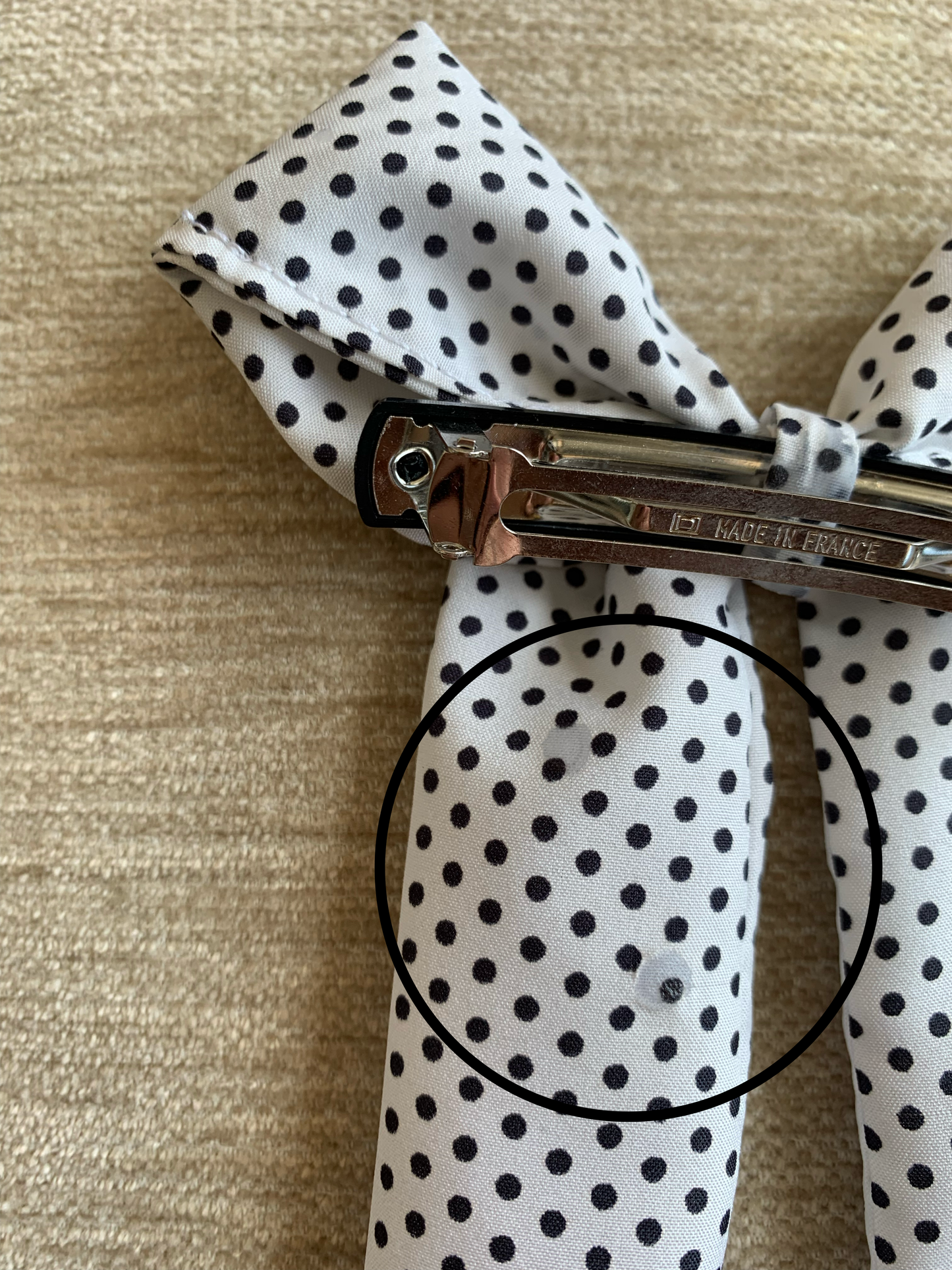 Noeud cheveux long à poids