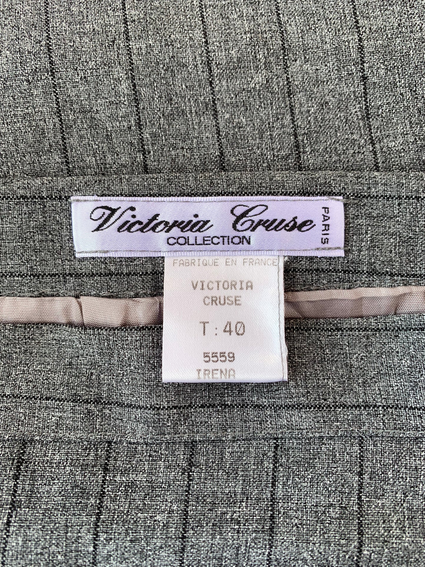 Ensemble jupe & veste blazer Victoria Cruse Paris T.40