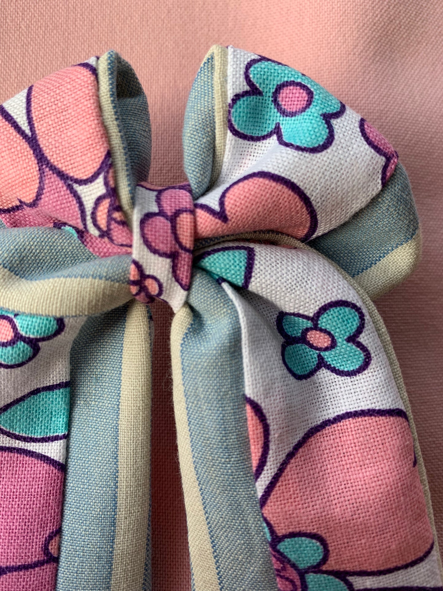 Noeud cheveux groowy flowers