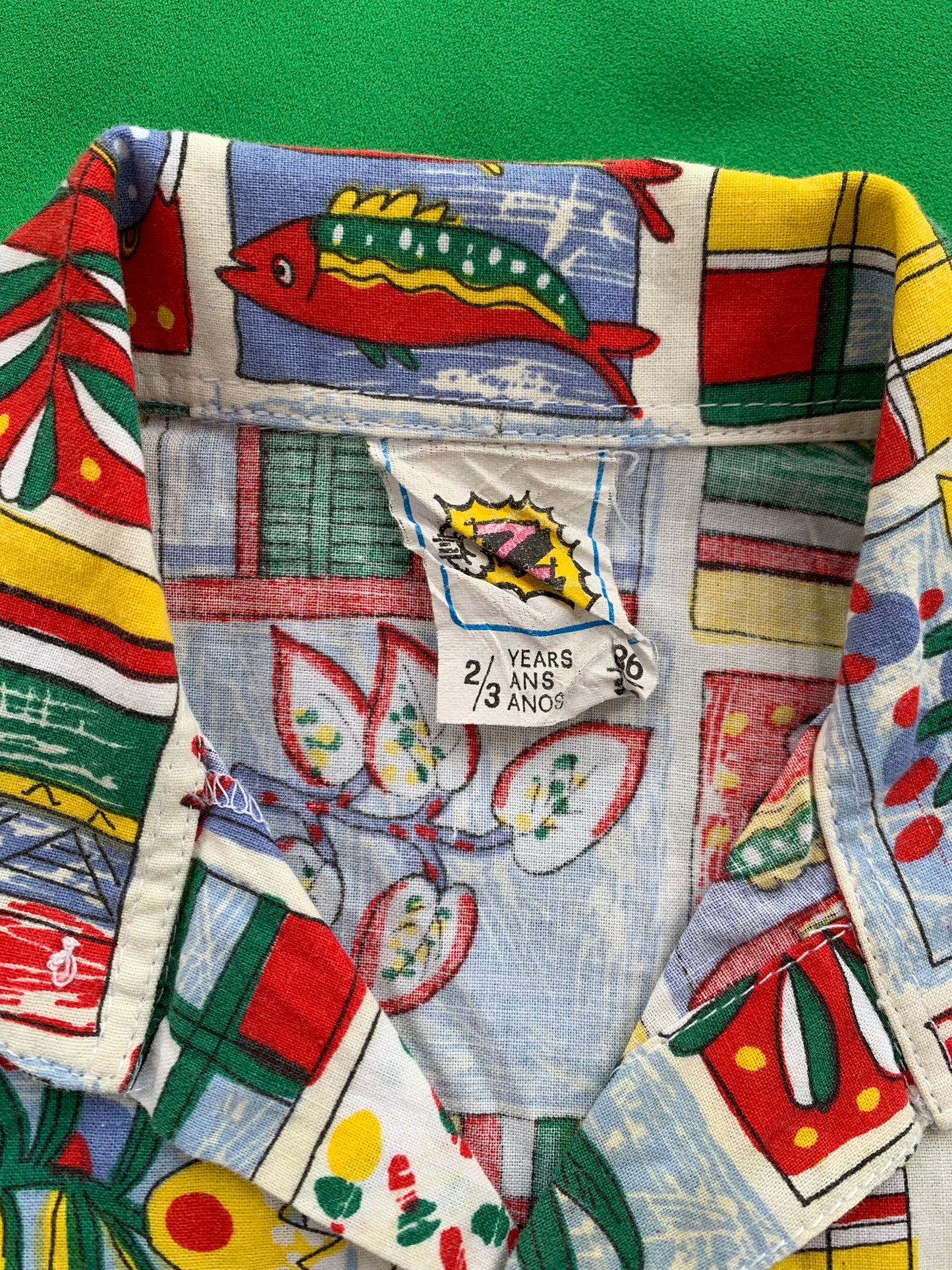 Chemise à motifs enfant T.2-3 ans