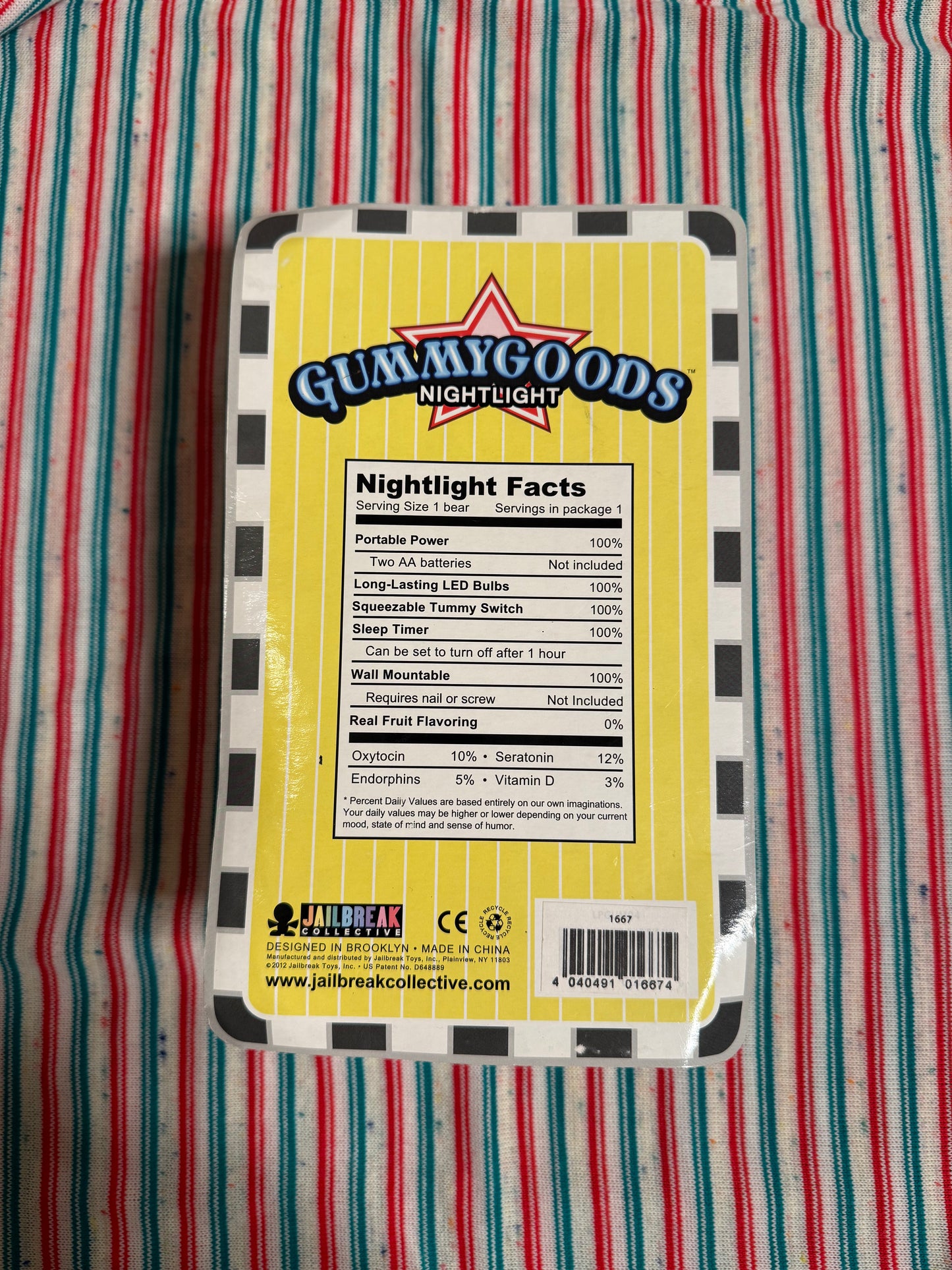 Gummygoods Nightlights Lampe ourson rouge