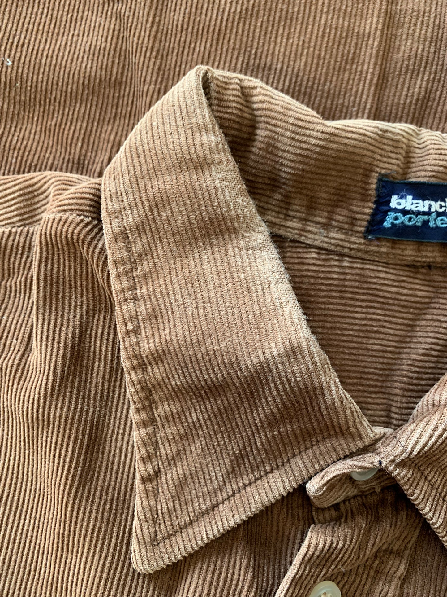 Chemise en velours brun T.L