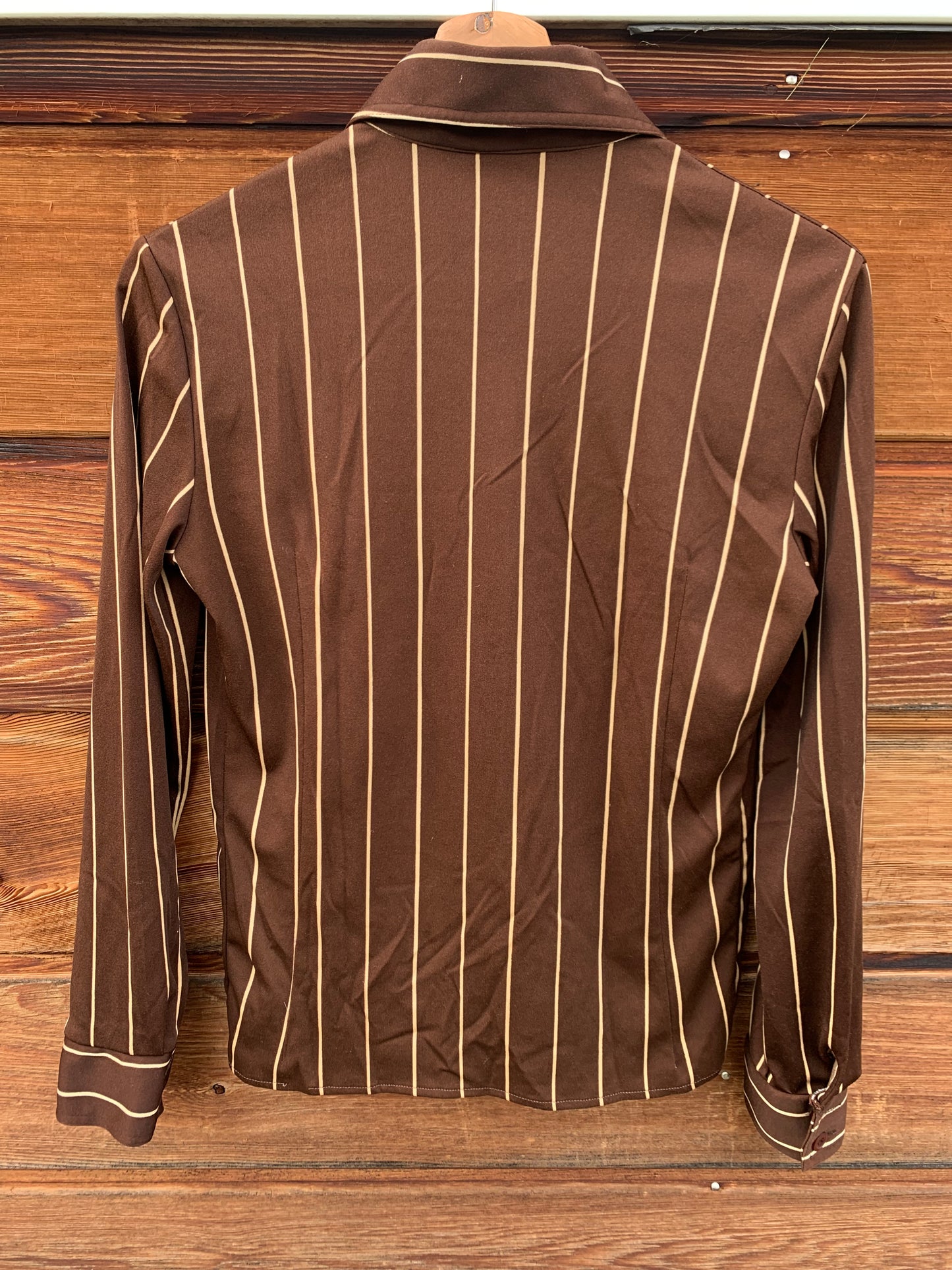 Chemisier vintage Diolen à rayures T.S