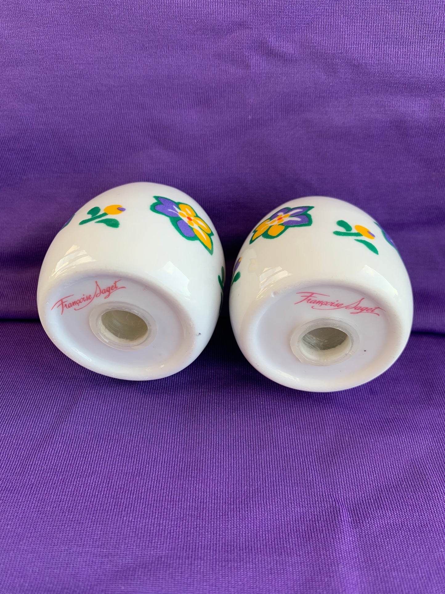 Salière & poivrière en porcelaine Françoise Saget