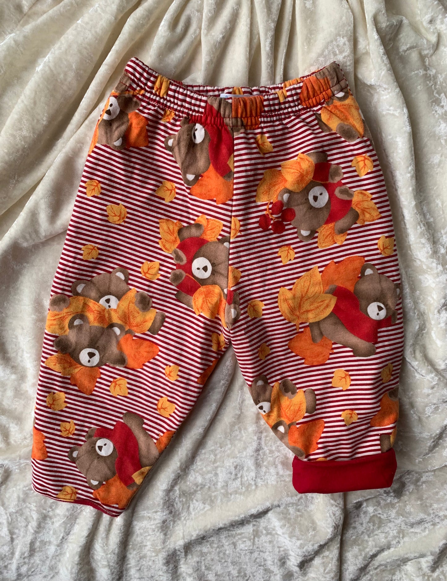 Pantalon épais Clayeux aux motifs d'automne T.12 mois