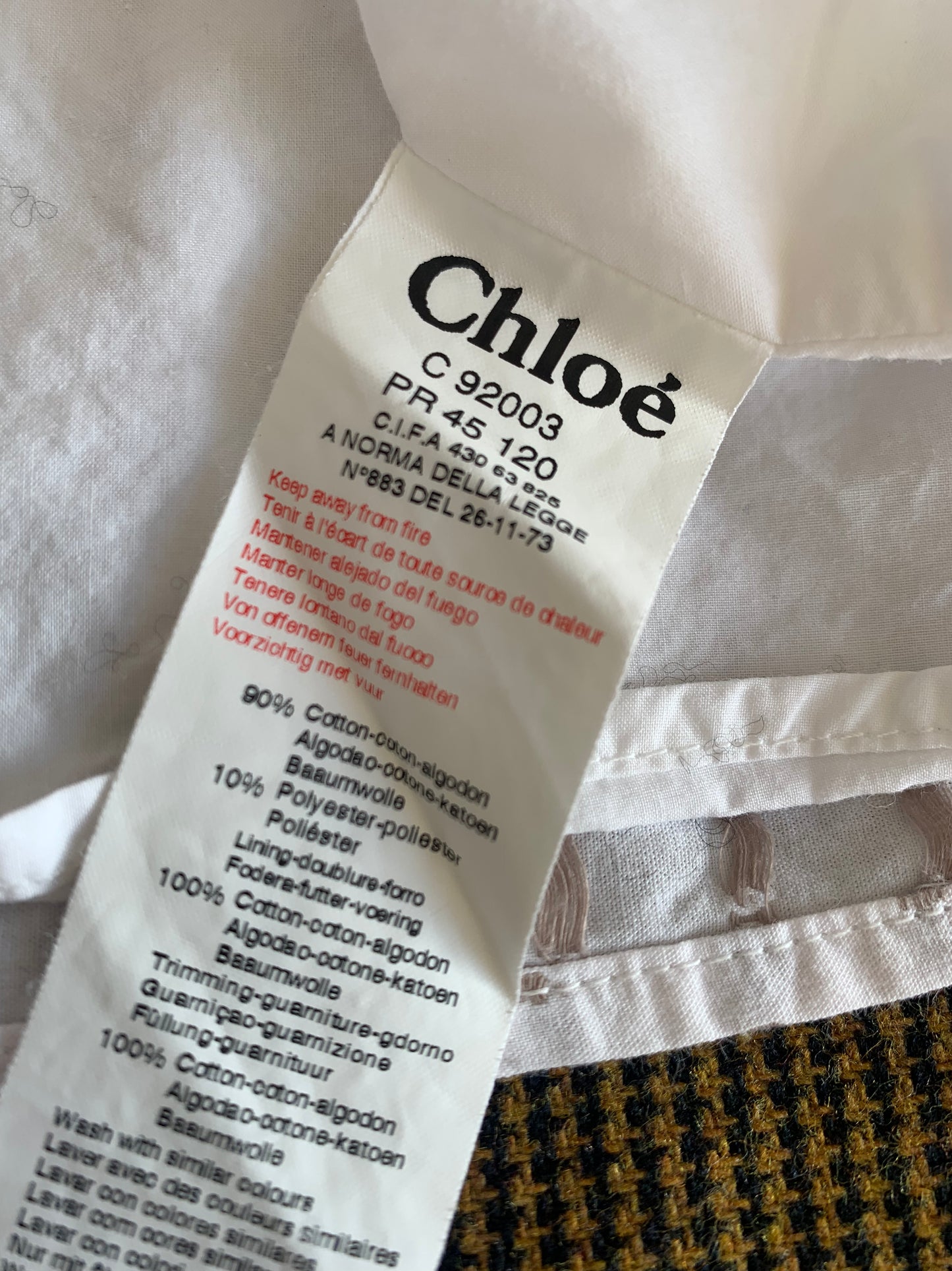 Robe à manches longues Chloé T.6 mois