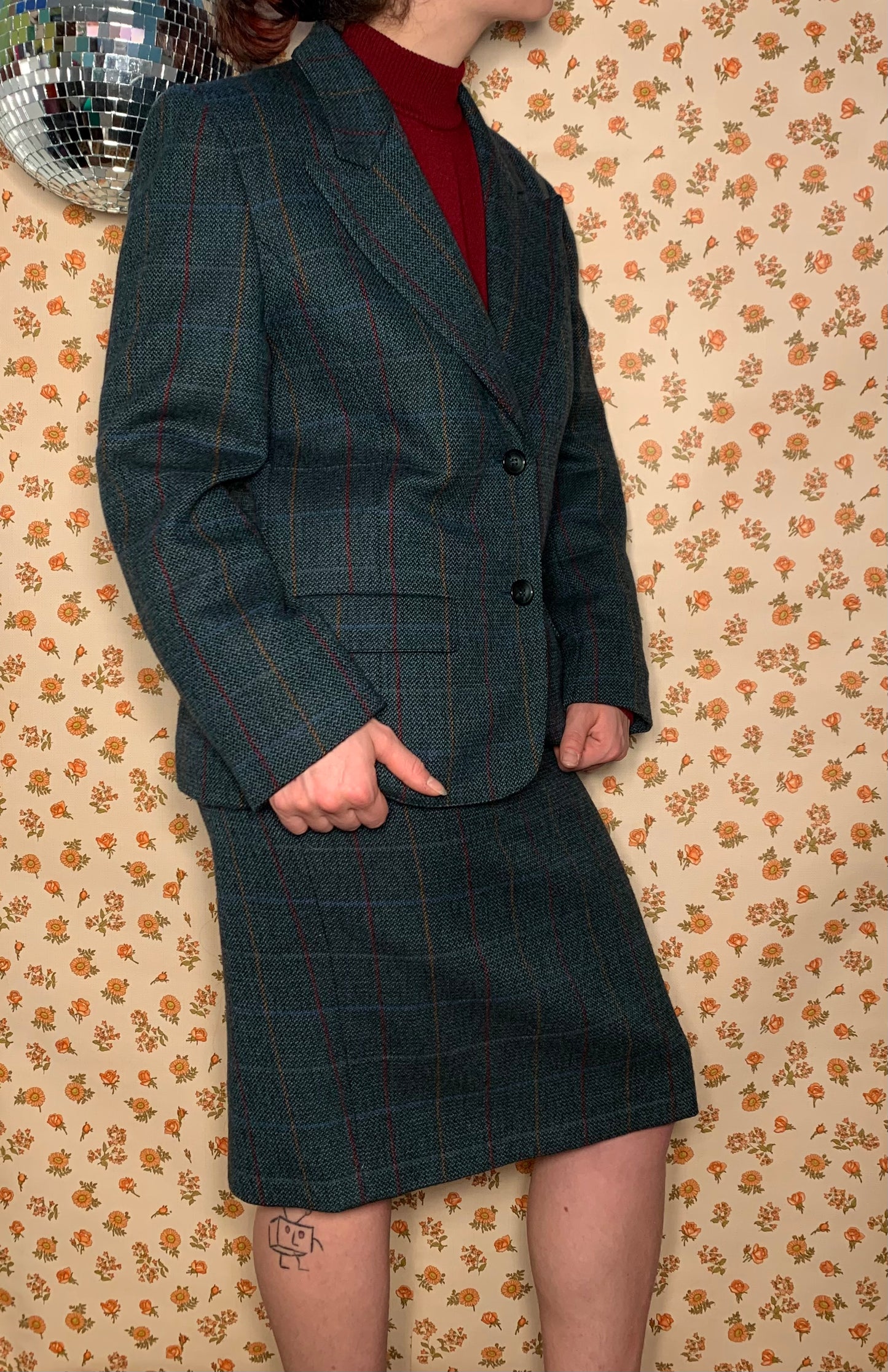 Ensemble tailleur veste & jupe Weinberg T.42
