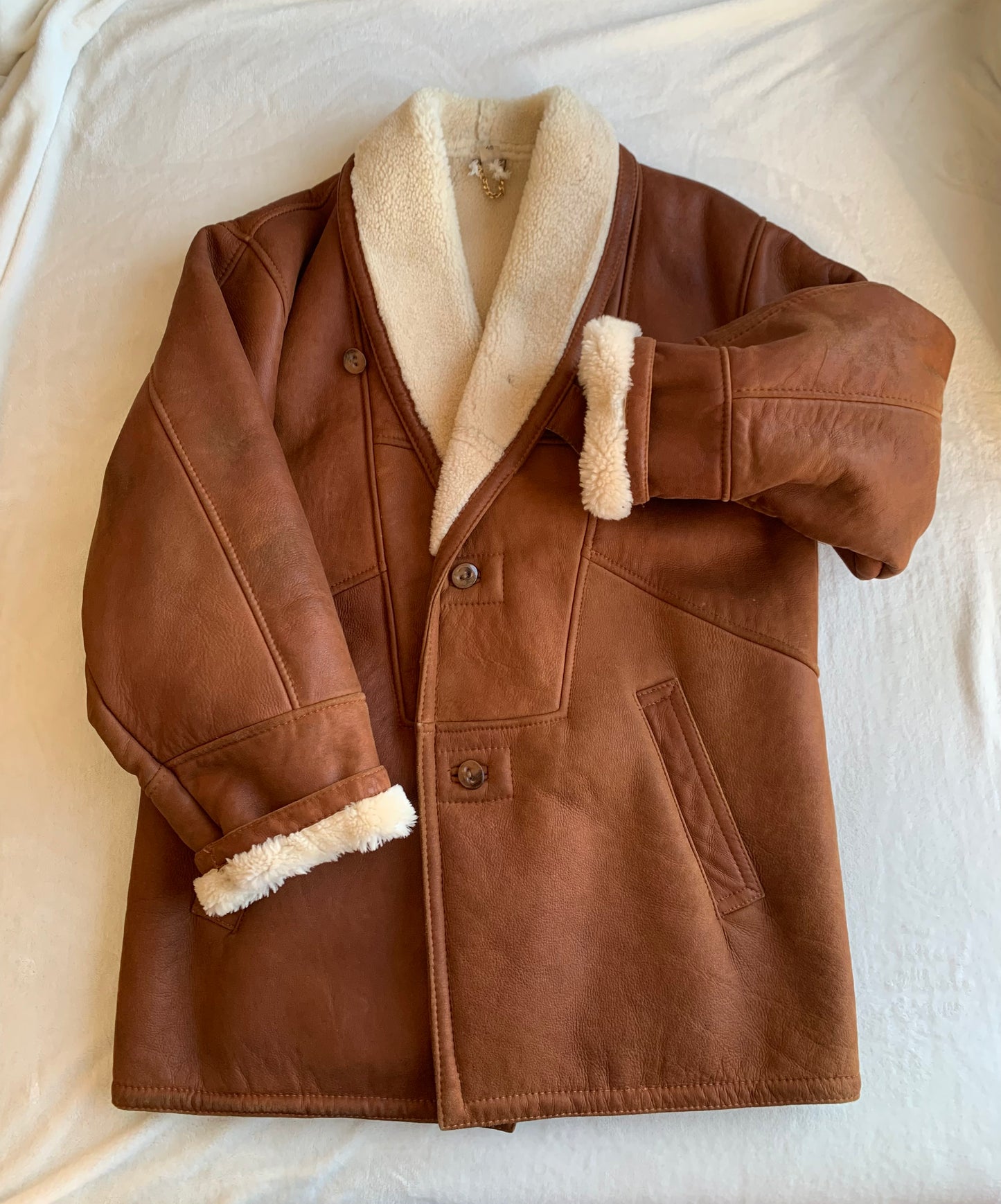 Manteau 100% cuir Nappalan Argus T.48