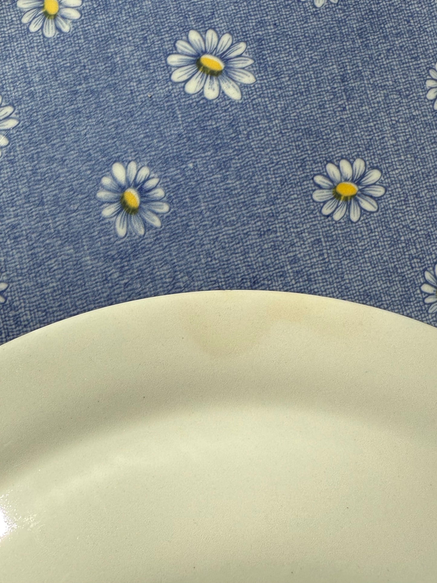 Quatre assiettes plates pâquerettes Perdenal Corona Colombia